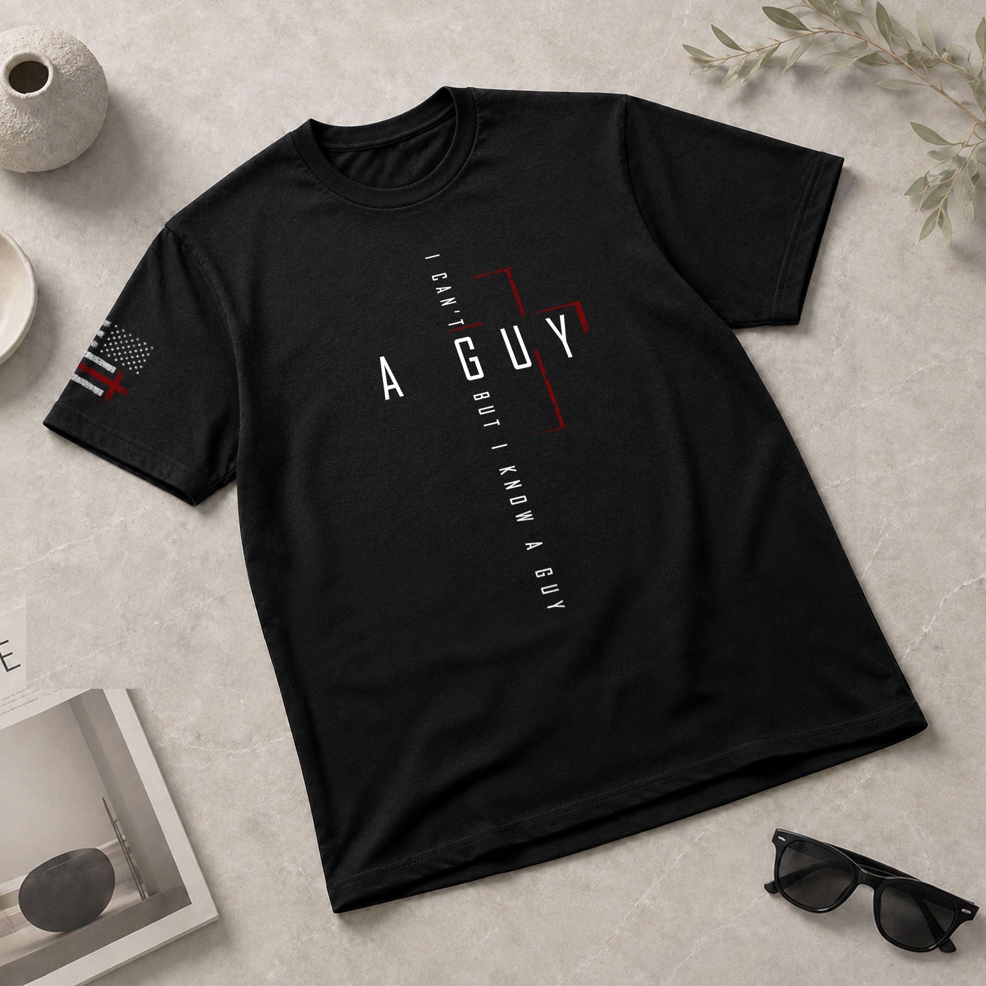 Christian Shirts for Men - I Can’t But I Know A Guy Modern Christian, Christian Tee Shirts - Rust Field Wear