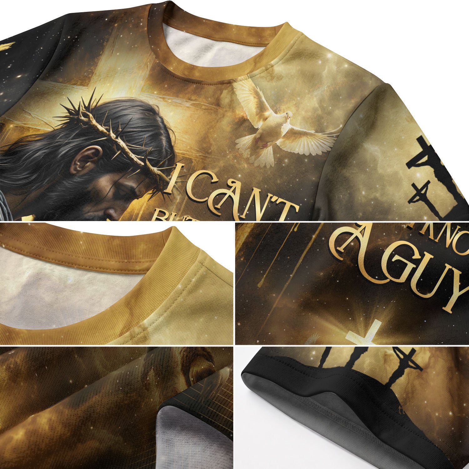 RustField Co Christian Tee Shirts - I Can't But I Know A Guy Jesus Lion Of Judah Crown Of Glory, Freedom Shirts for Men - Rust Field Wear