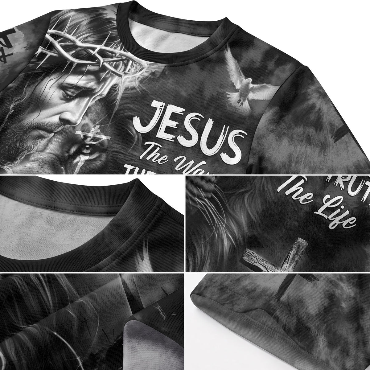 Freedom Shirts for Men, And Jesus Lion Of Judah Cross The Way The Truth The Life - Christian Tee Shirts, RustField Co - Rust Field Wear