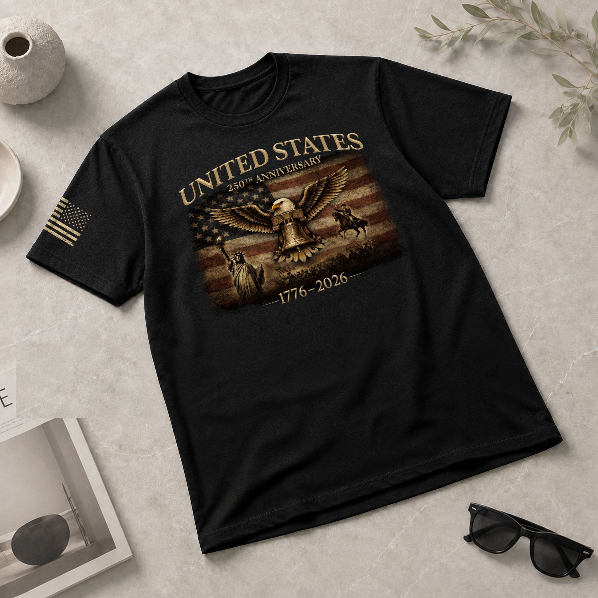 United States 250 Years of Freedom Shirt 1776 2026-Patriotic American Heritage - Rust Field Wear