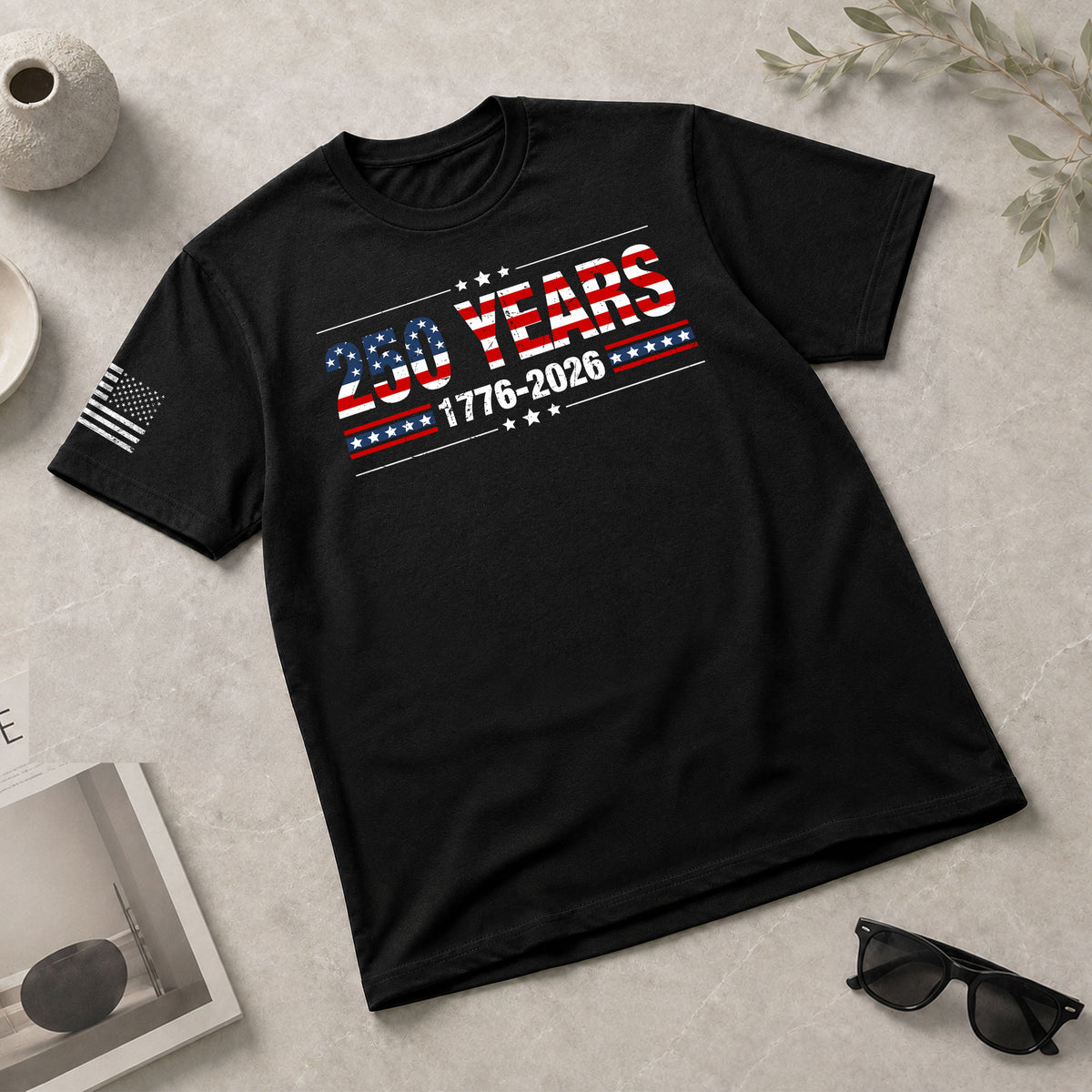 250 Years USA Independence Shirt – Classic Stars & Stripes 1776–2026 Tee - Rust Field Wear