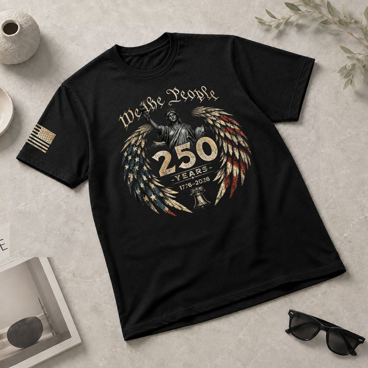 USA 250th Anniversary Shirt 1776-2026 We The People Statue of Liberty Patriotic for Men - Rust Field Wear