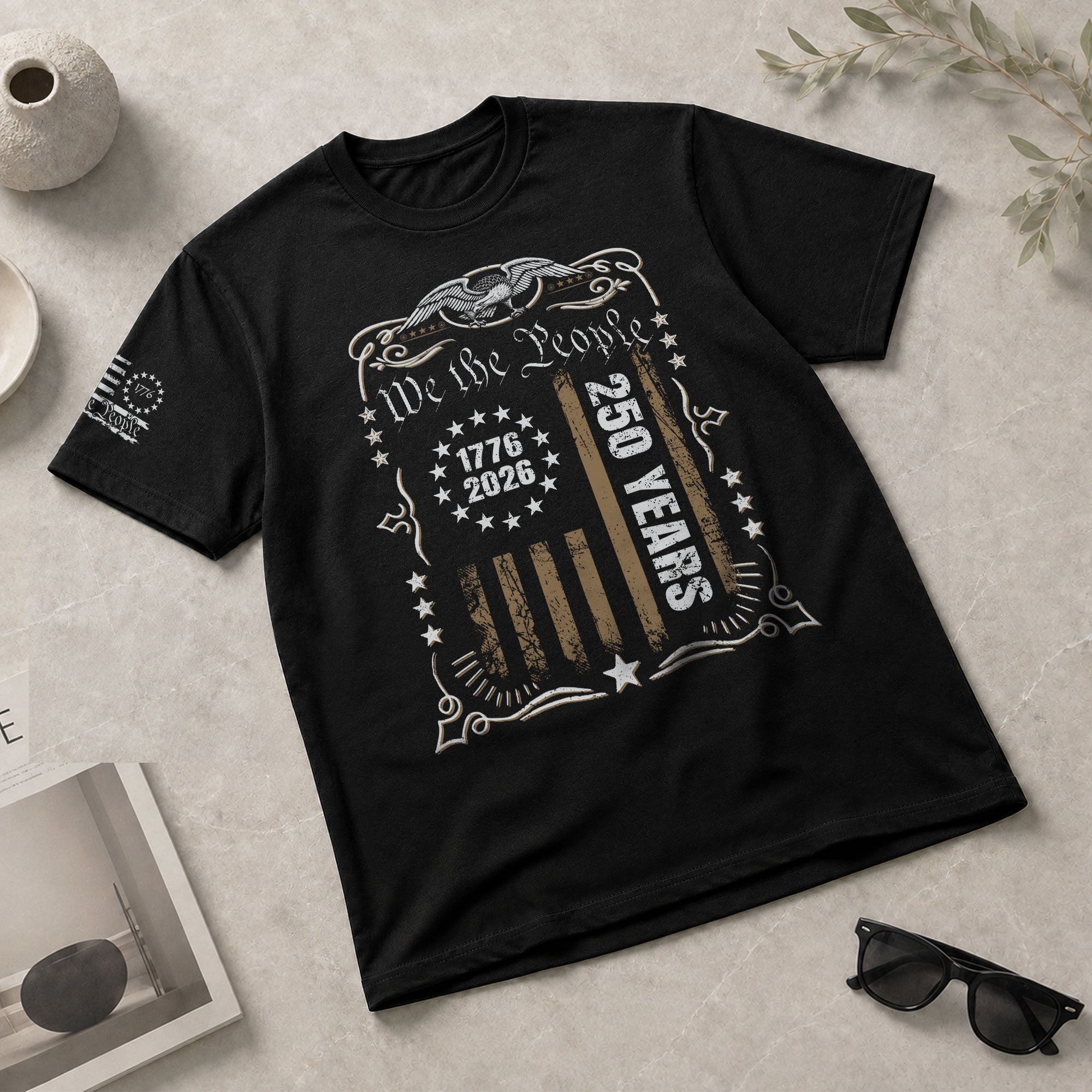 USA 250th Anniversary Shirt 1776-2026 We The People Patriotic Heritage American - Rust Field Wear