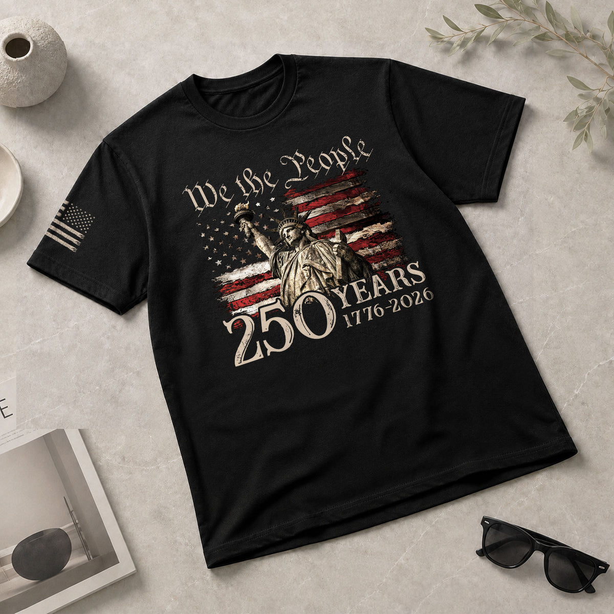Vintage USA 250th Anniversary Shirt 1776-2026 Statue of Liberty Patriotic - Rust Field Wear