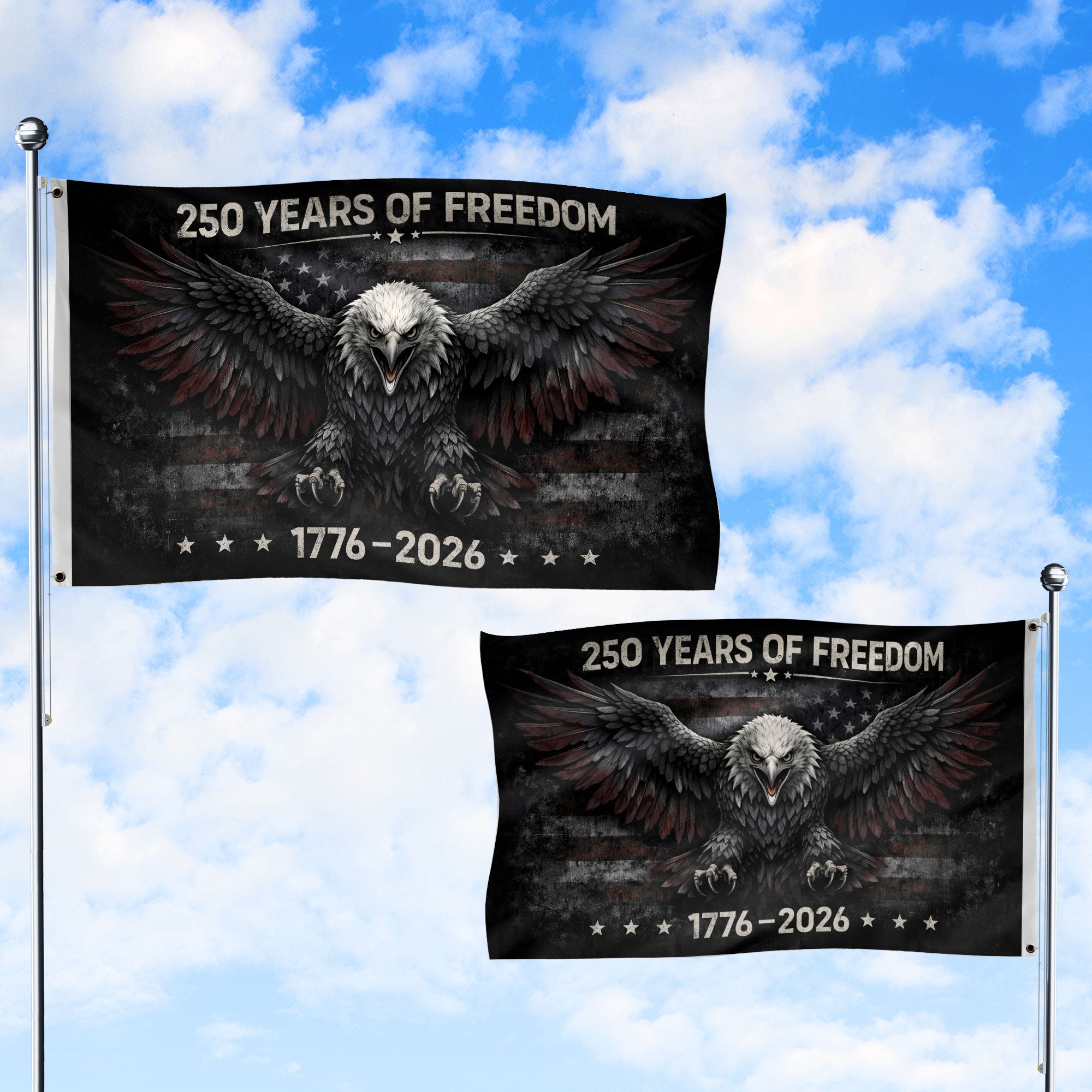 250 Years America  Freedom Flag 1776–2026 We The People Patriotic Yard Decoration