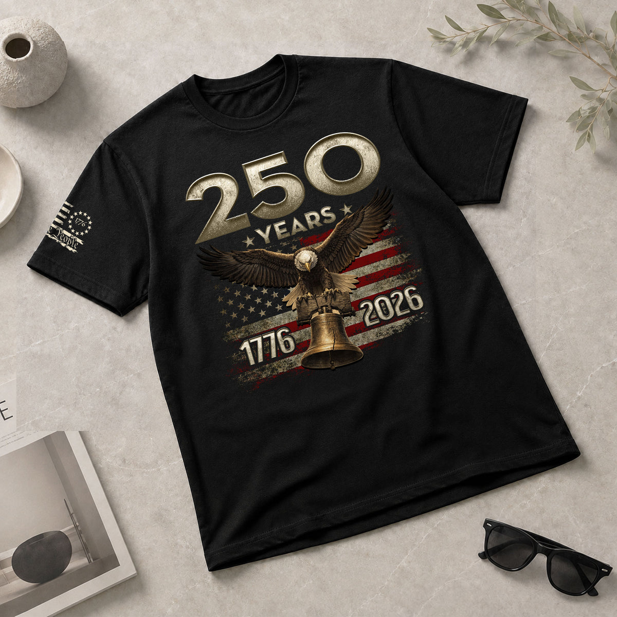 USA 250th Anniversary Shirt 1776-2026 Independence Eagle Liberty Bell Patriotic - Rust Field Wear