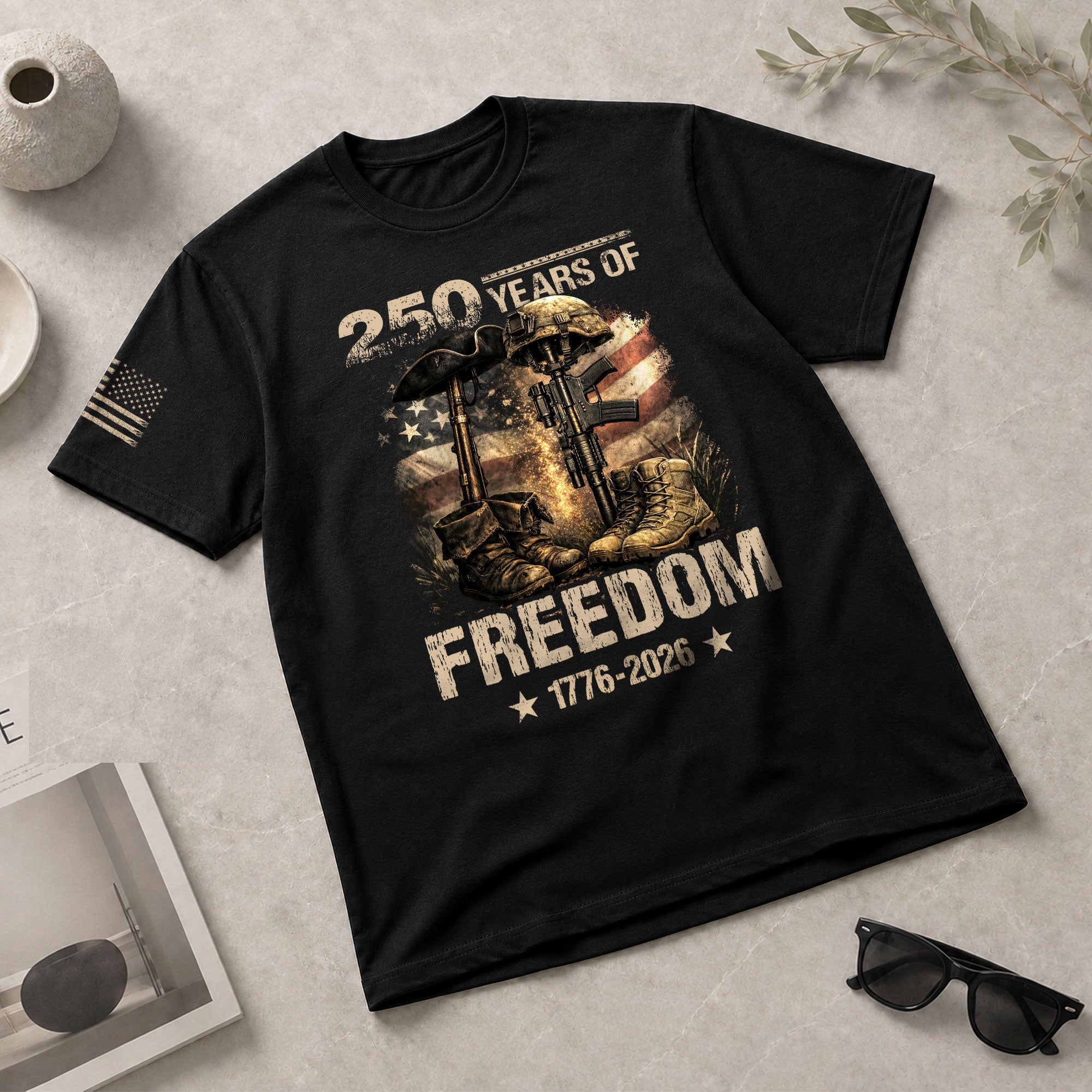 Honoring Past & Present – 250 Years America Anniversary Shirt - Rust Field Wear