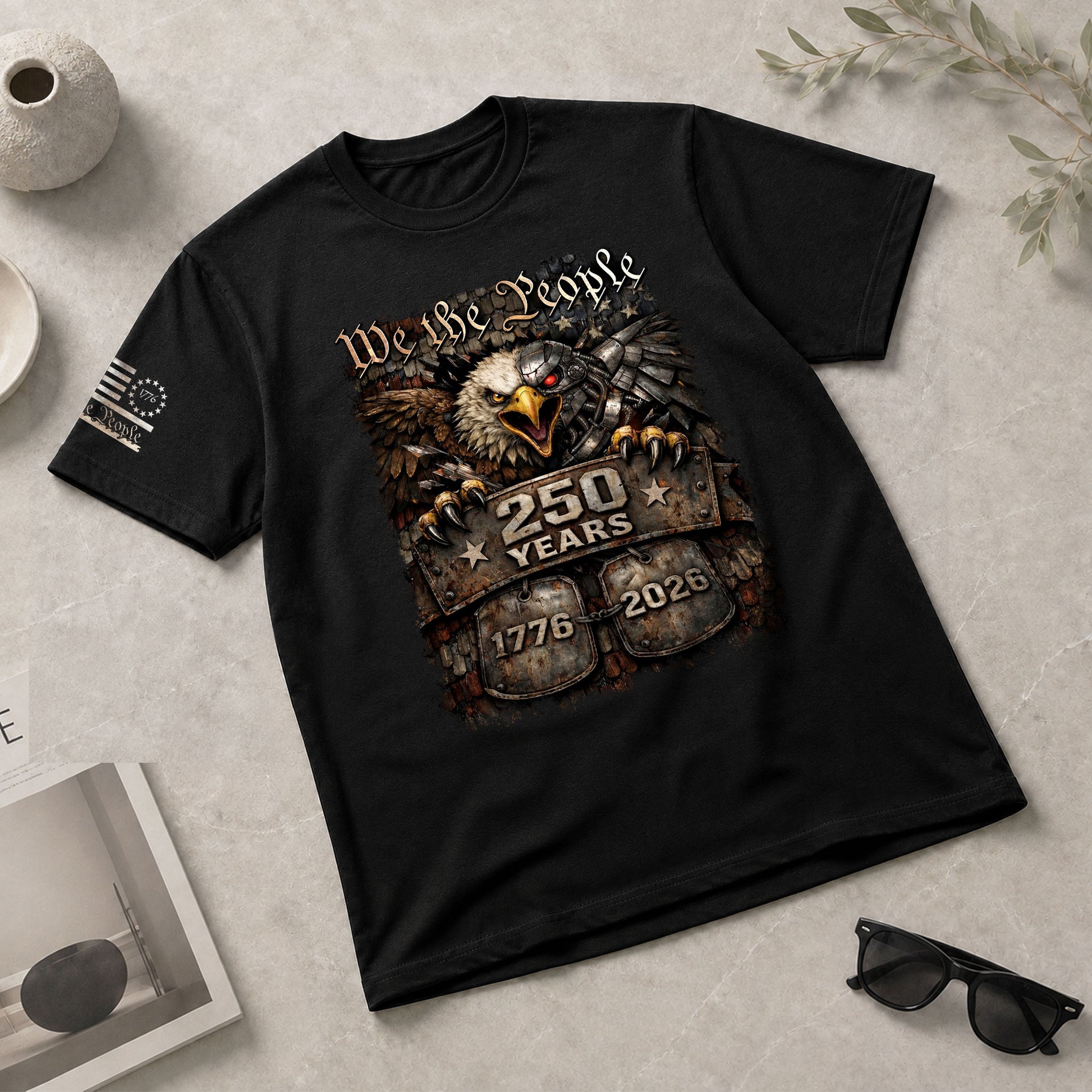 USA 250th Anniversary 250 Years Shirt 1776-2026 Eagle We The People Mental Toughness Patriotic Heritage - Rust Field Wear