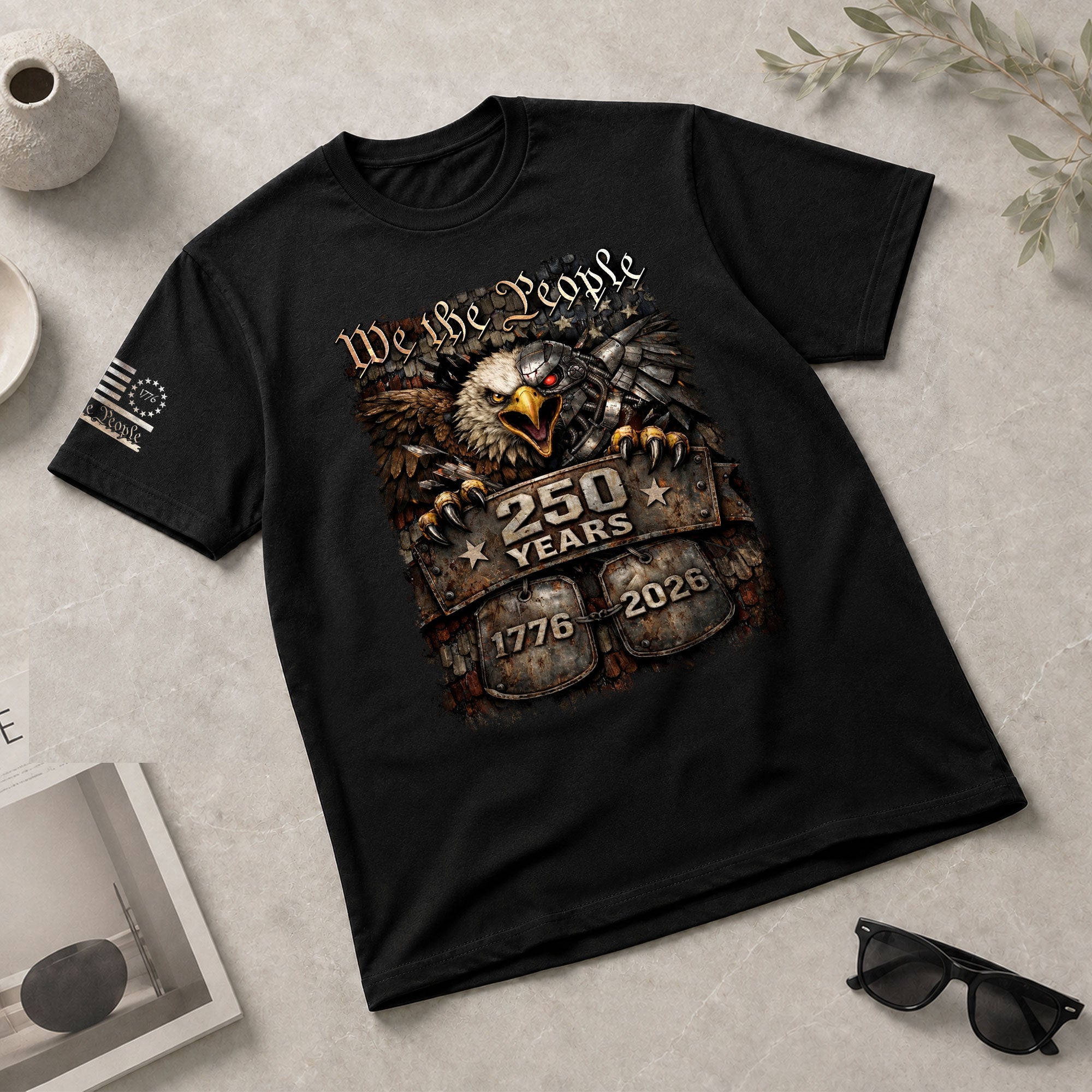 USA 250th Anniversary 250 Years Shirt 1776-2026 Eagle We The People Mental Toughness Patriotic Heritage - Rust Field Wear