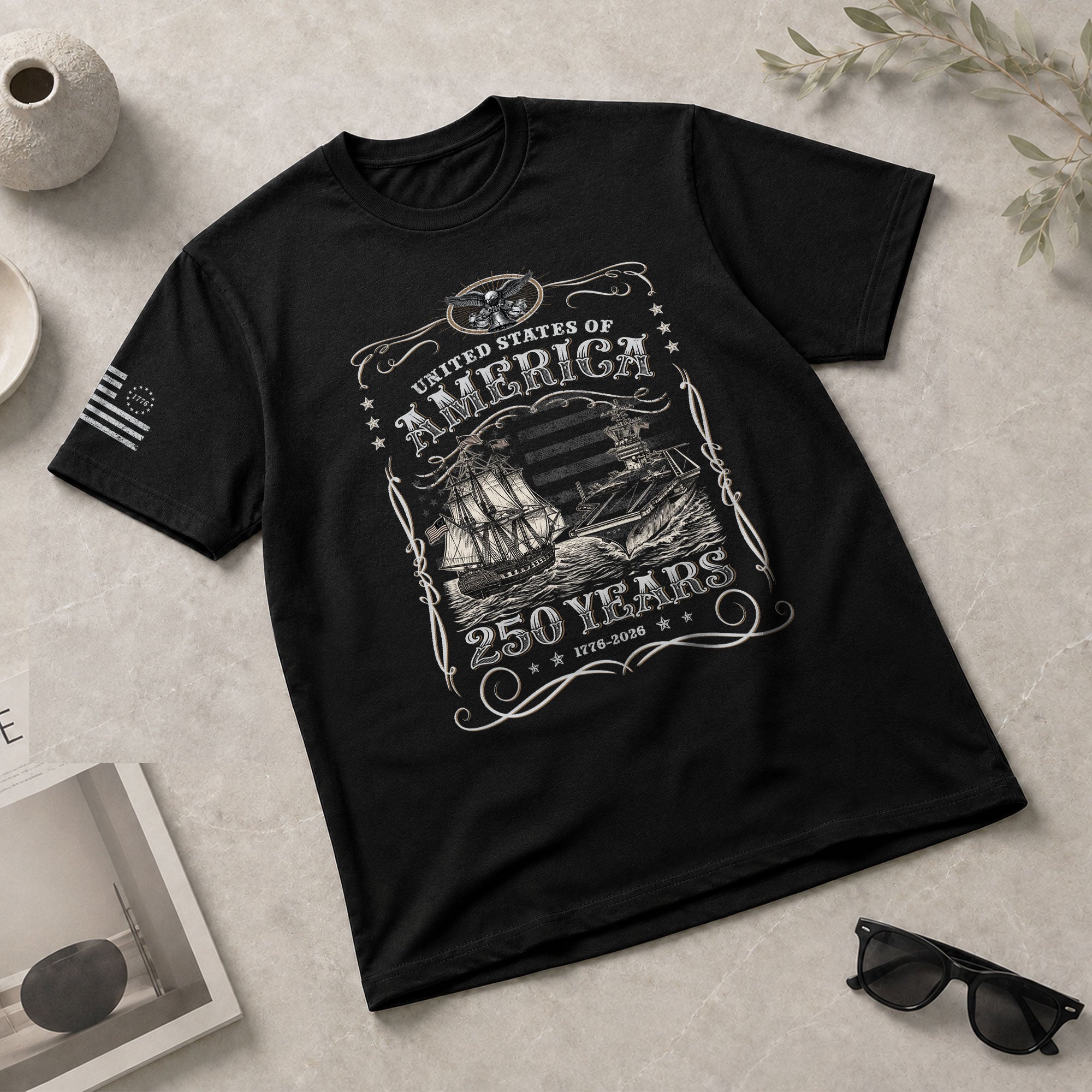 USA 250th Anniversary Shirt 1776–2026, Symbol of Freedom and Legacy - Rust Field Wear