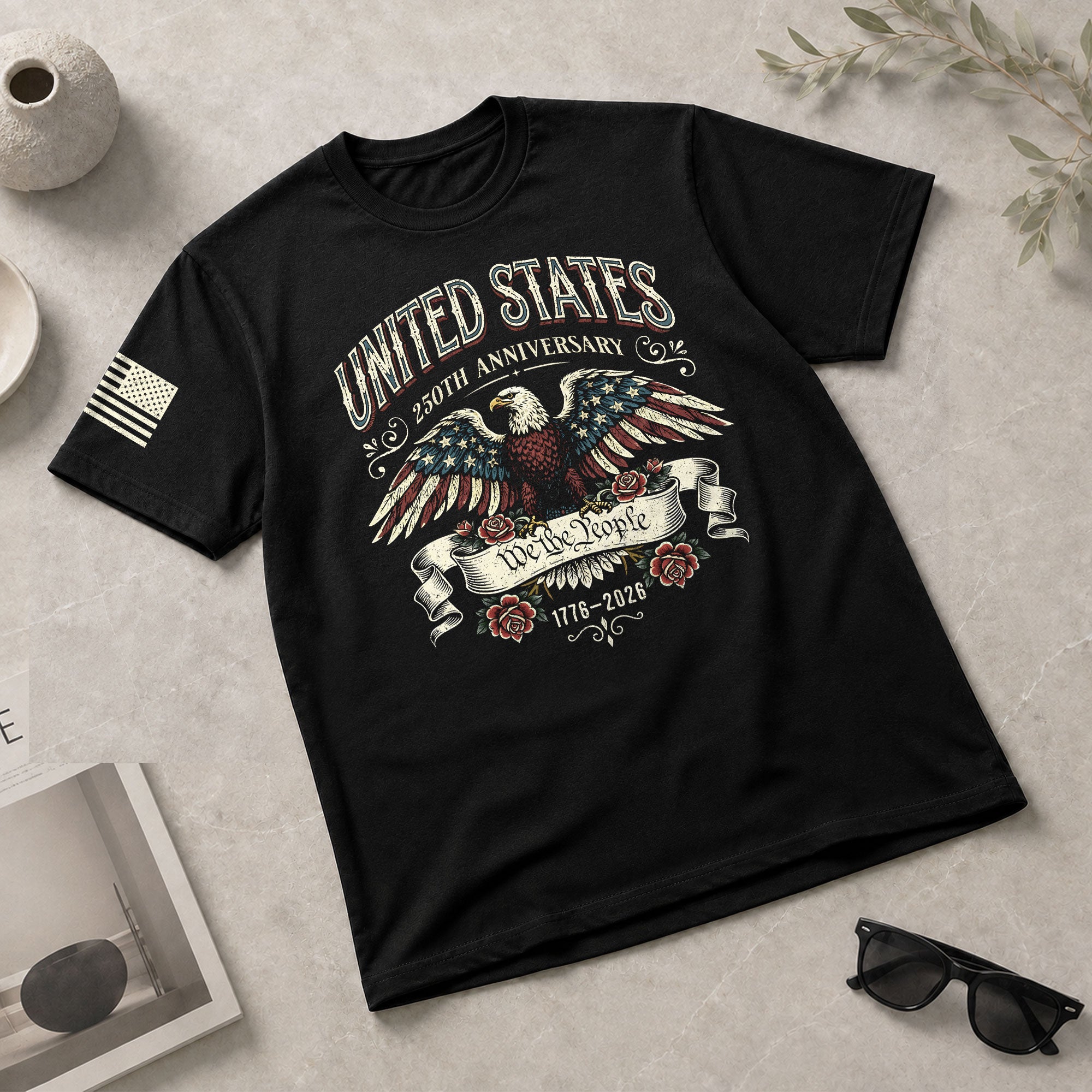 USA Independence 250th Anniversary Shirt 1776–2026 Patriotic Torch of Freedom - Rust Field Wear