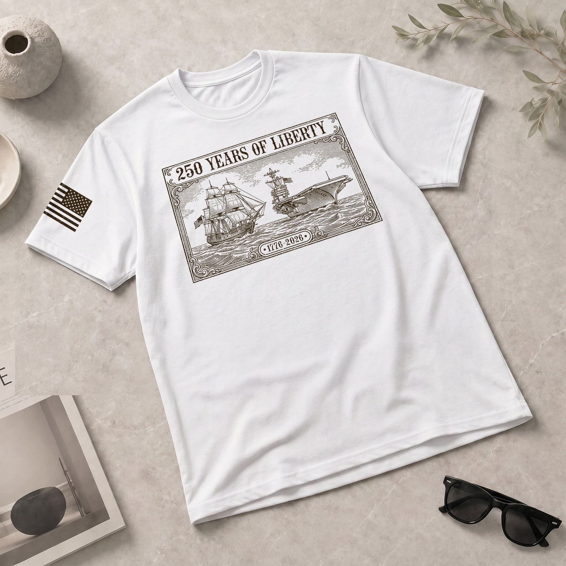 USA 250 Years Independence Shirt 1776–2026 Patriotic Freedom Celebration Shirt - Rust Field Wear