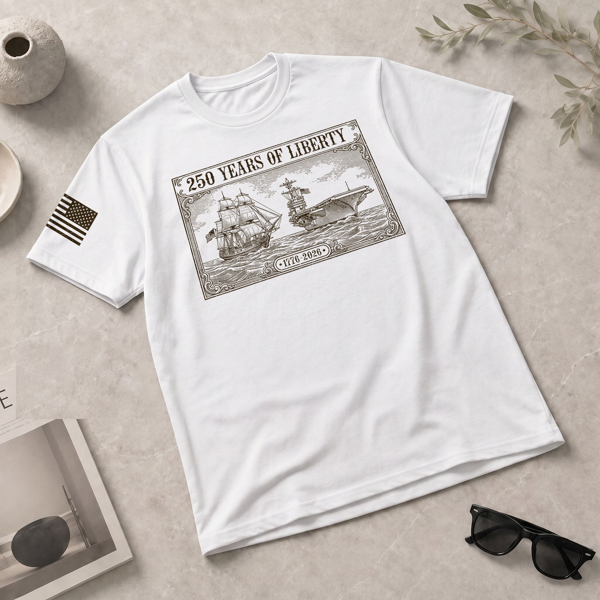 USA 250 Years Independence Shirt 1776–2026 Patriotic Freedom Celebration Shirt - Rust Field Wear