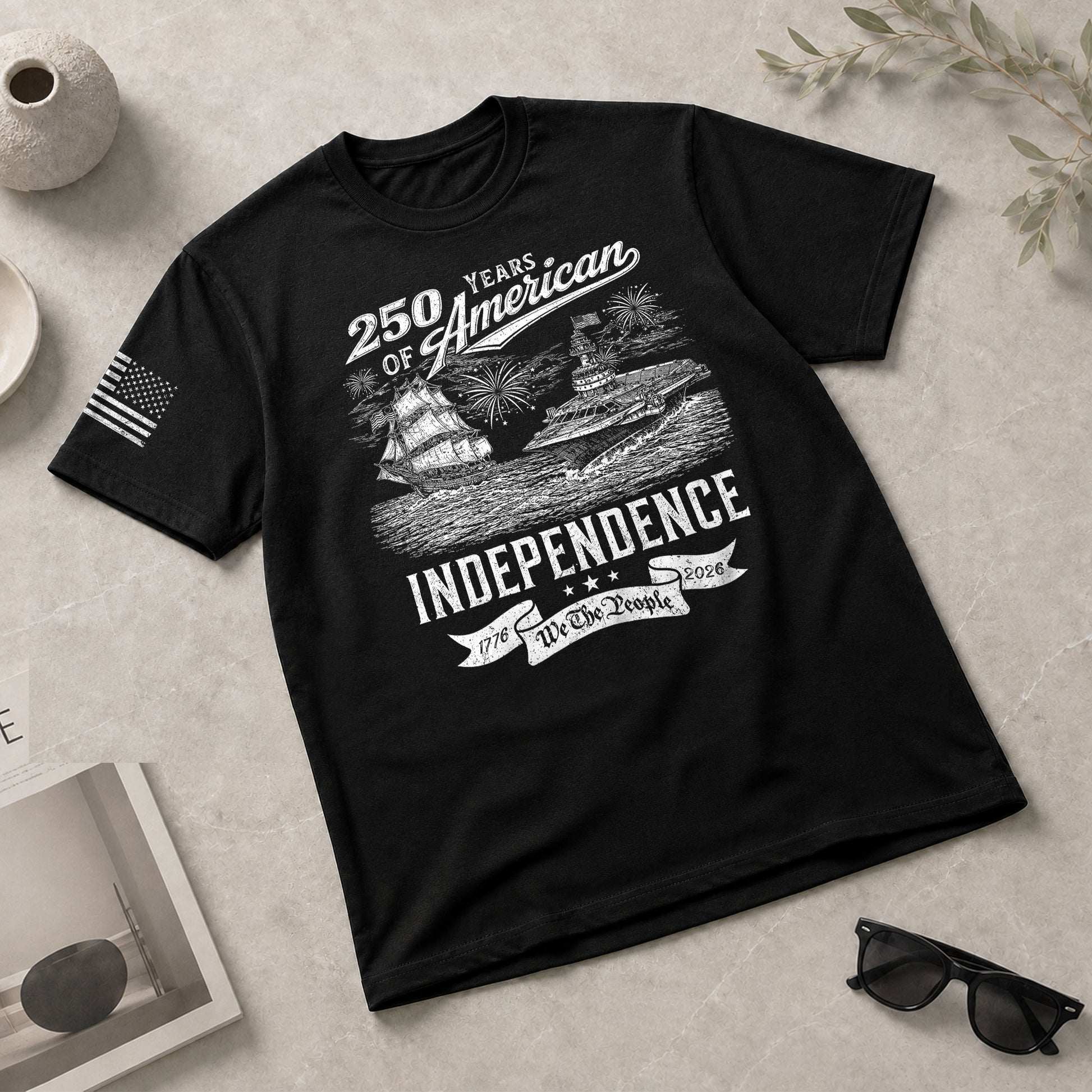 USA Independence 250th Anniversary Freedom Pride Shirt 1776–2026 - Rust Field Wear