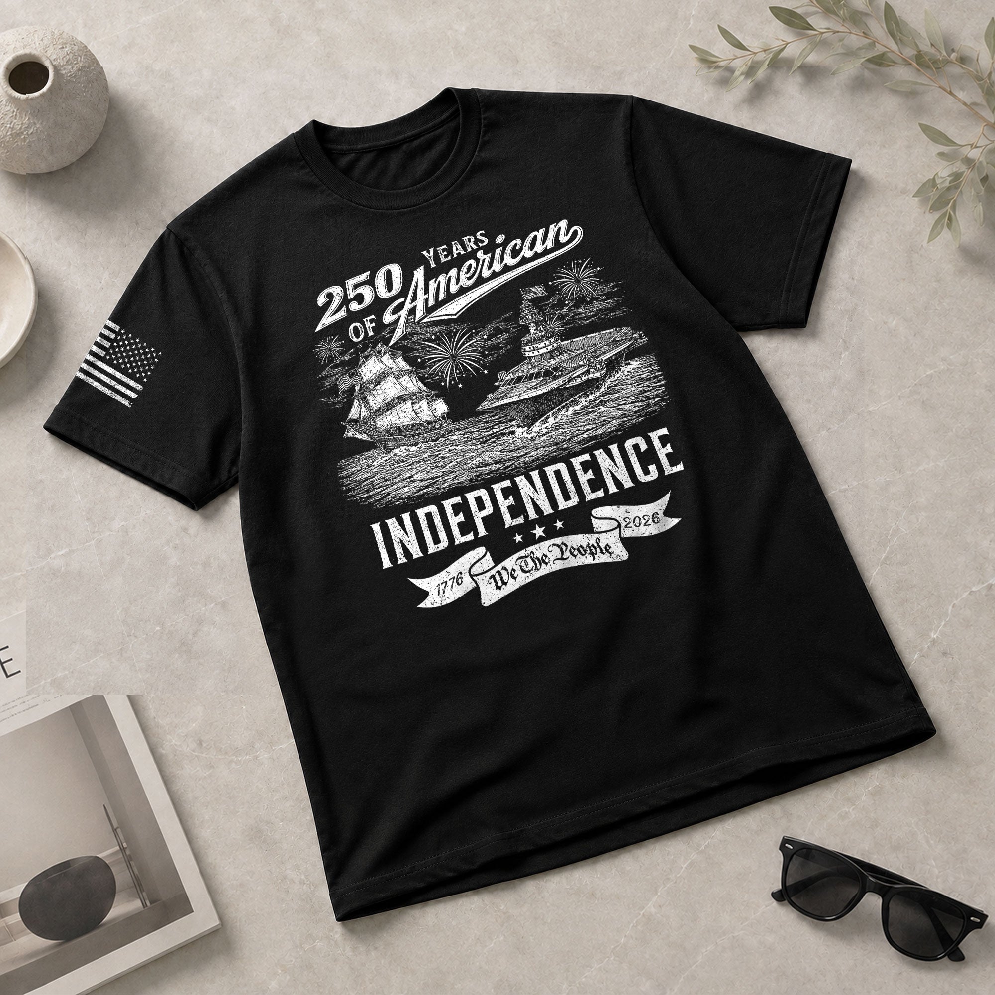 USA Independence 250th Anniversary Freedom Pride Shirt 1776–2026 - Rust Field Wear