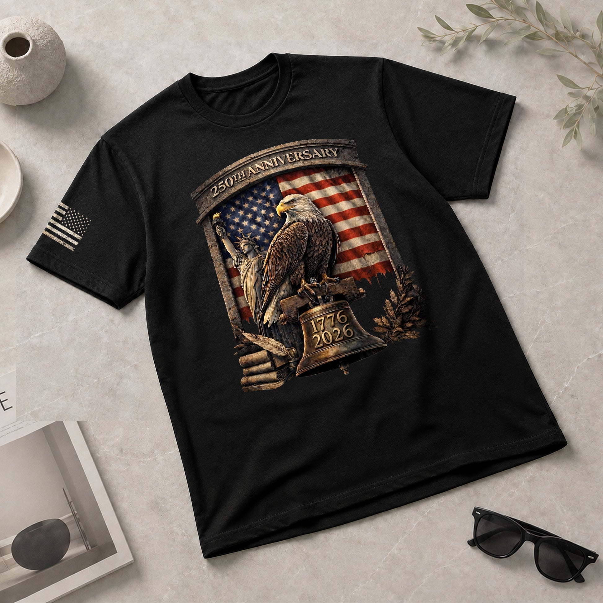 American Eagle 250th Anniversary Shirt Patriotic Independence Freedom 1776–2026 - Rust Field Wear
