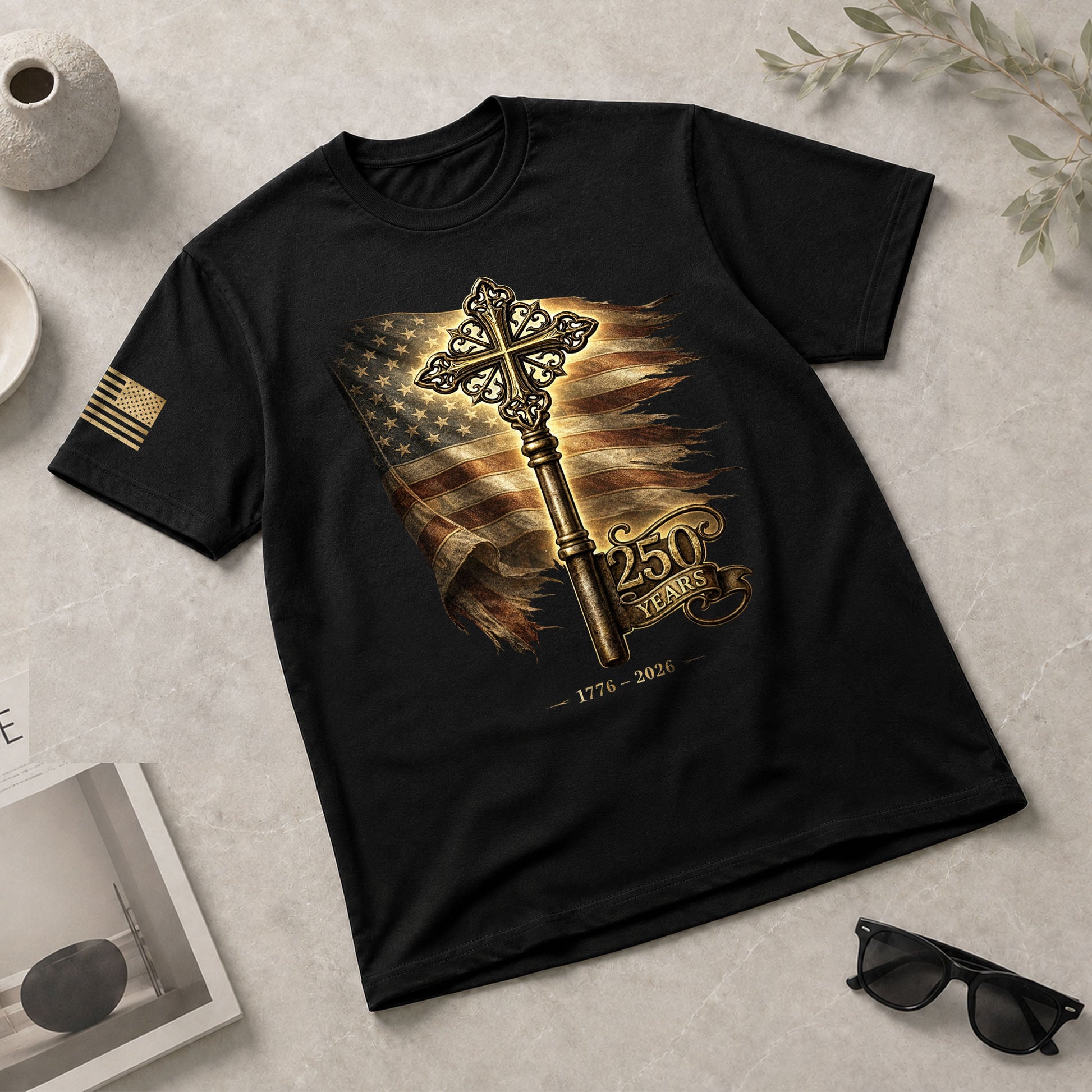 USA 250 Years Freedom Key Shirt 1776–2026 Independence Heritage Shirt - Rust Field Wear