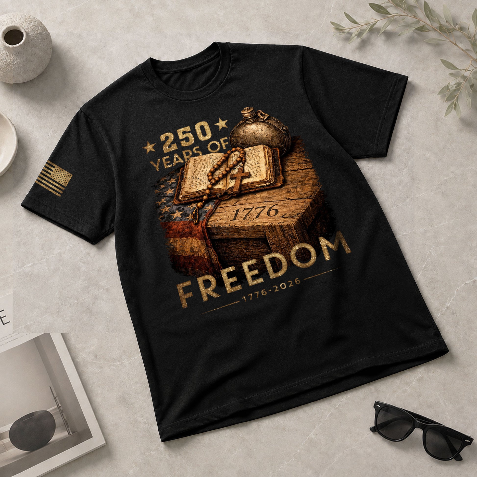 USA 1776–2026 Freedom Heritage Shirt American 250 Year Celebration Shirt - Rust Field Wear