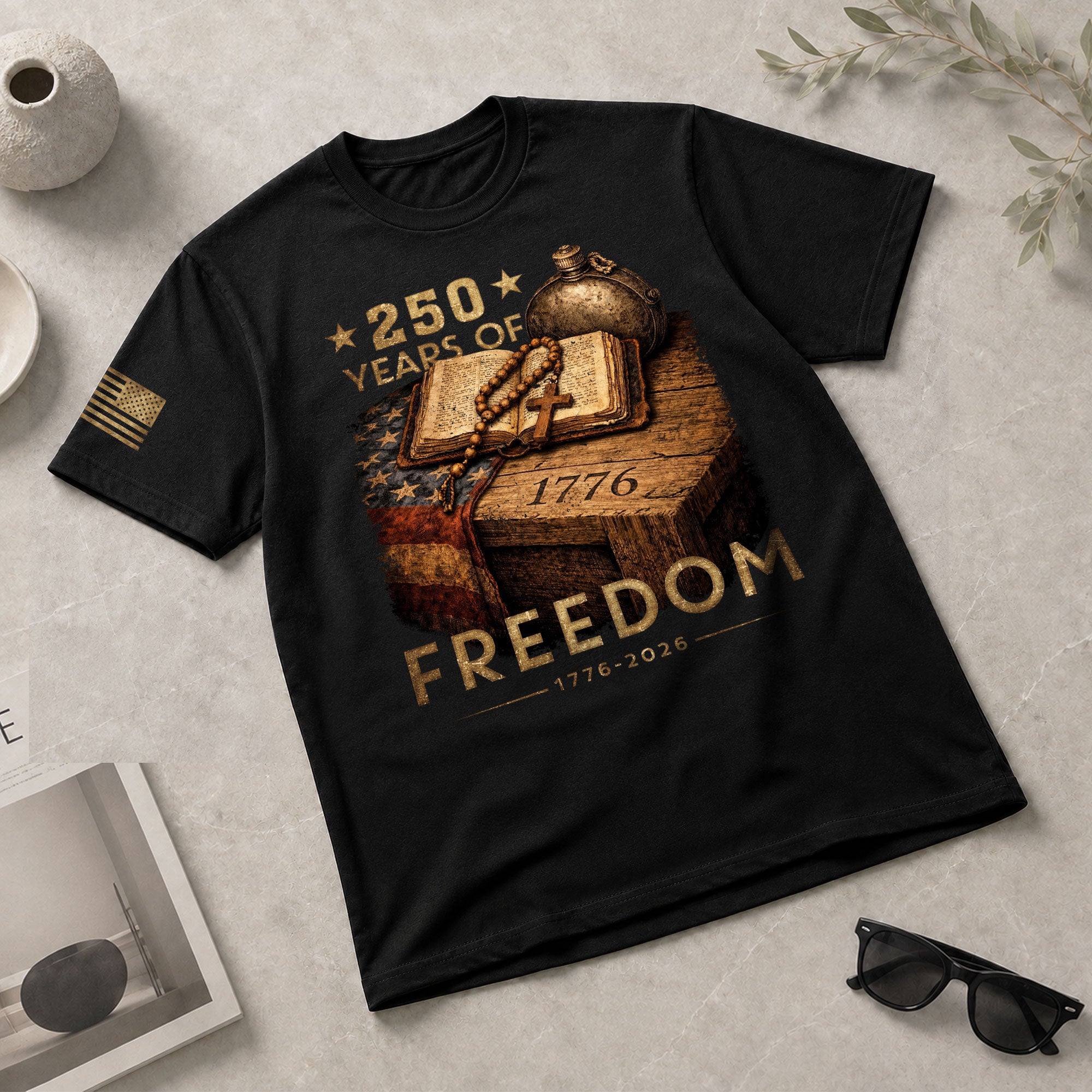 USA 1776–2026 Freedom Heritage Shirt American 250 Year Celebration Shirt - Rust Field Wear