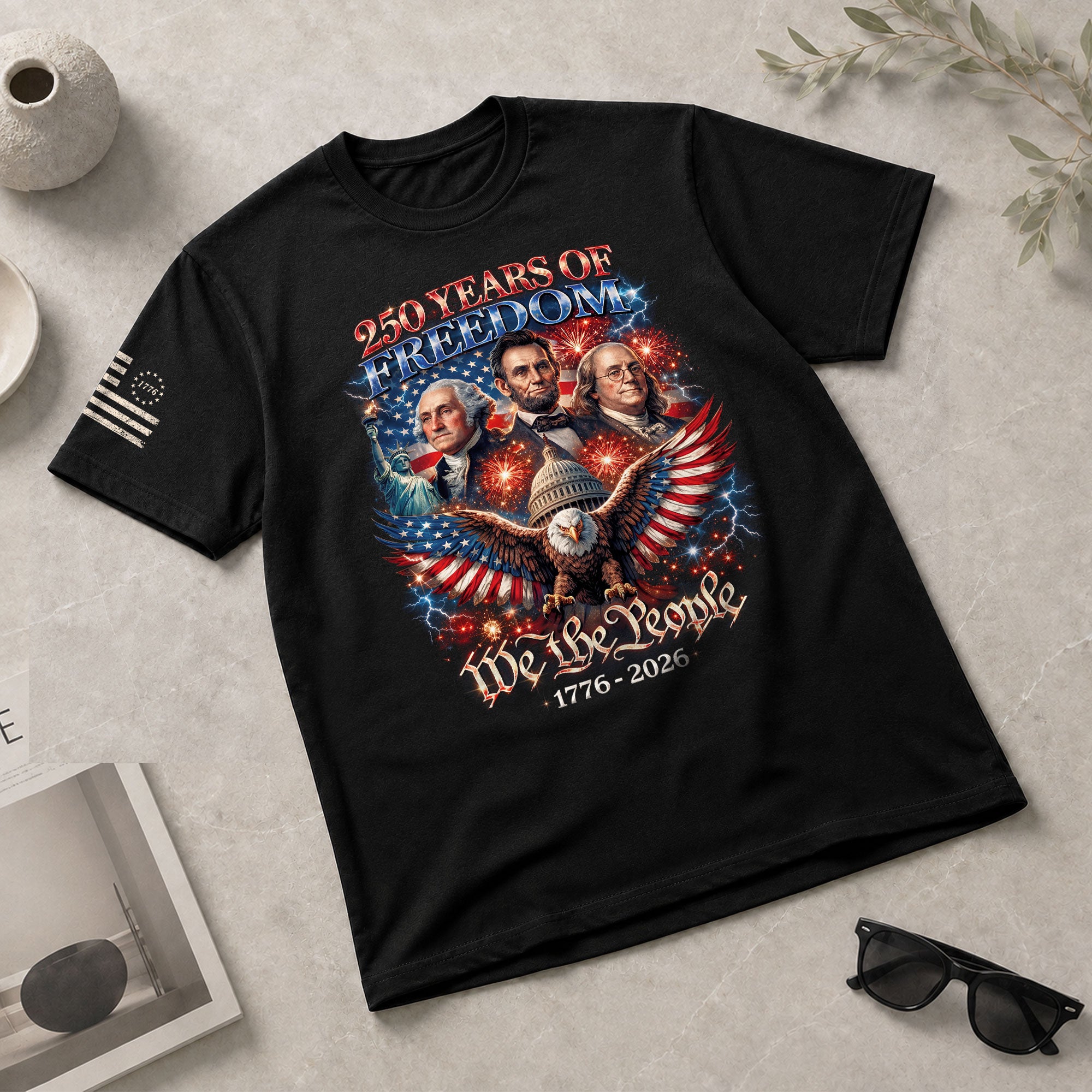 Legends of Liberty USA 250th 250 Years Anniversary Shirt - 250 Years America Anniversary Merchandise We The People 1776-2026 Bootleg Tee - Rust Field Wear