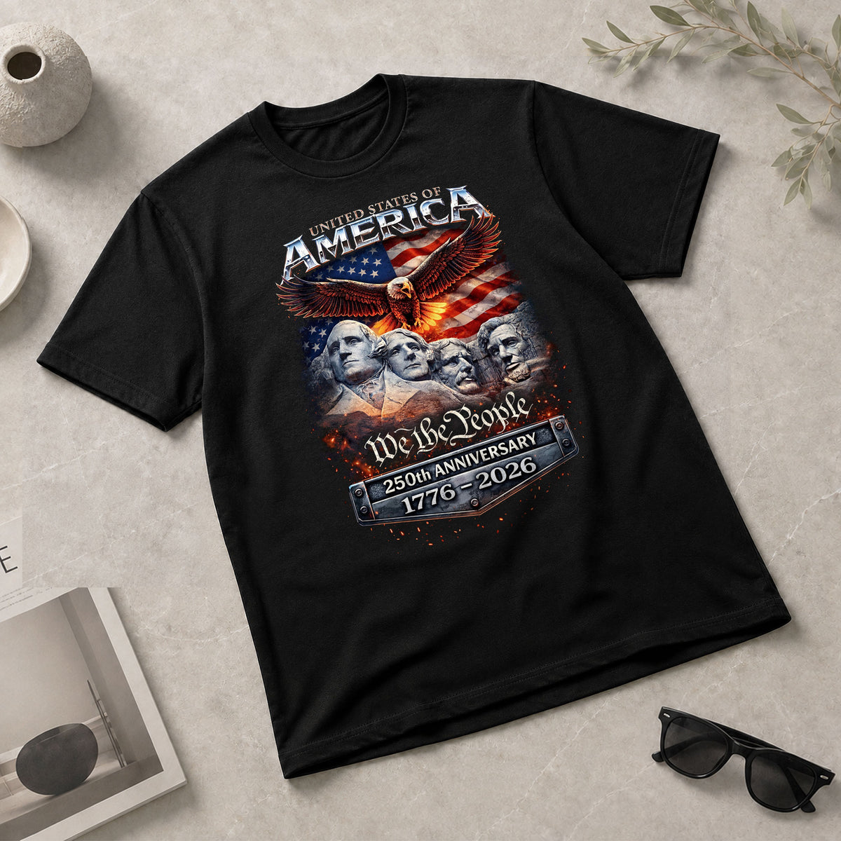 We The People 250th Anniversary 1776–2026 – Founding Legacy Patriotic T-Shirt - Rust Field Wear