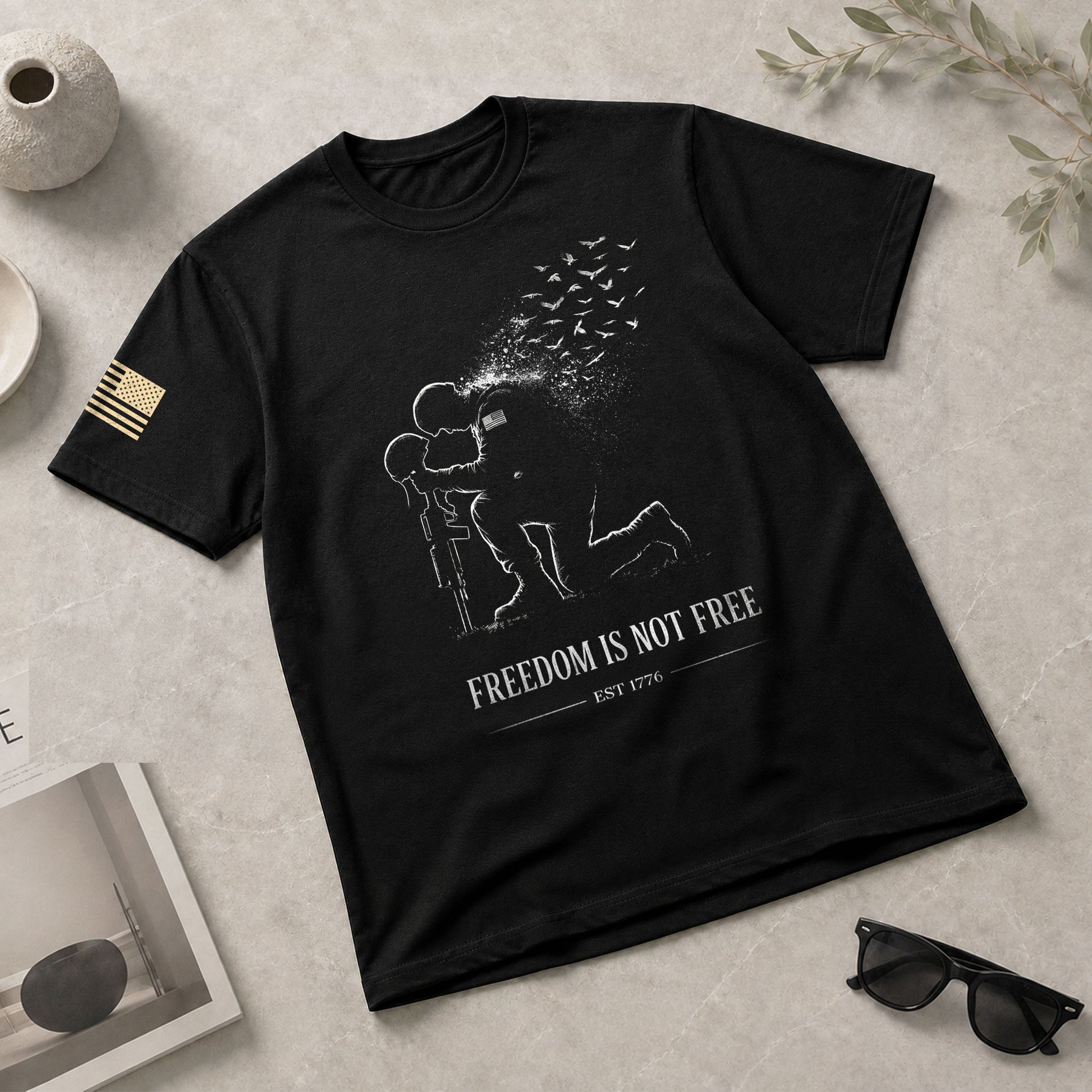 America 250th Anniversary T-Shirt 1776-2026 – Freedom Is Not Free Honor Our Heroes Tee - Rust Field Wear