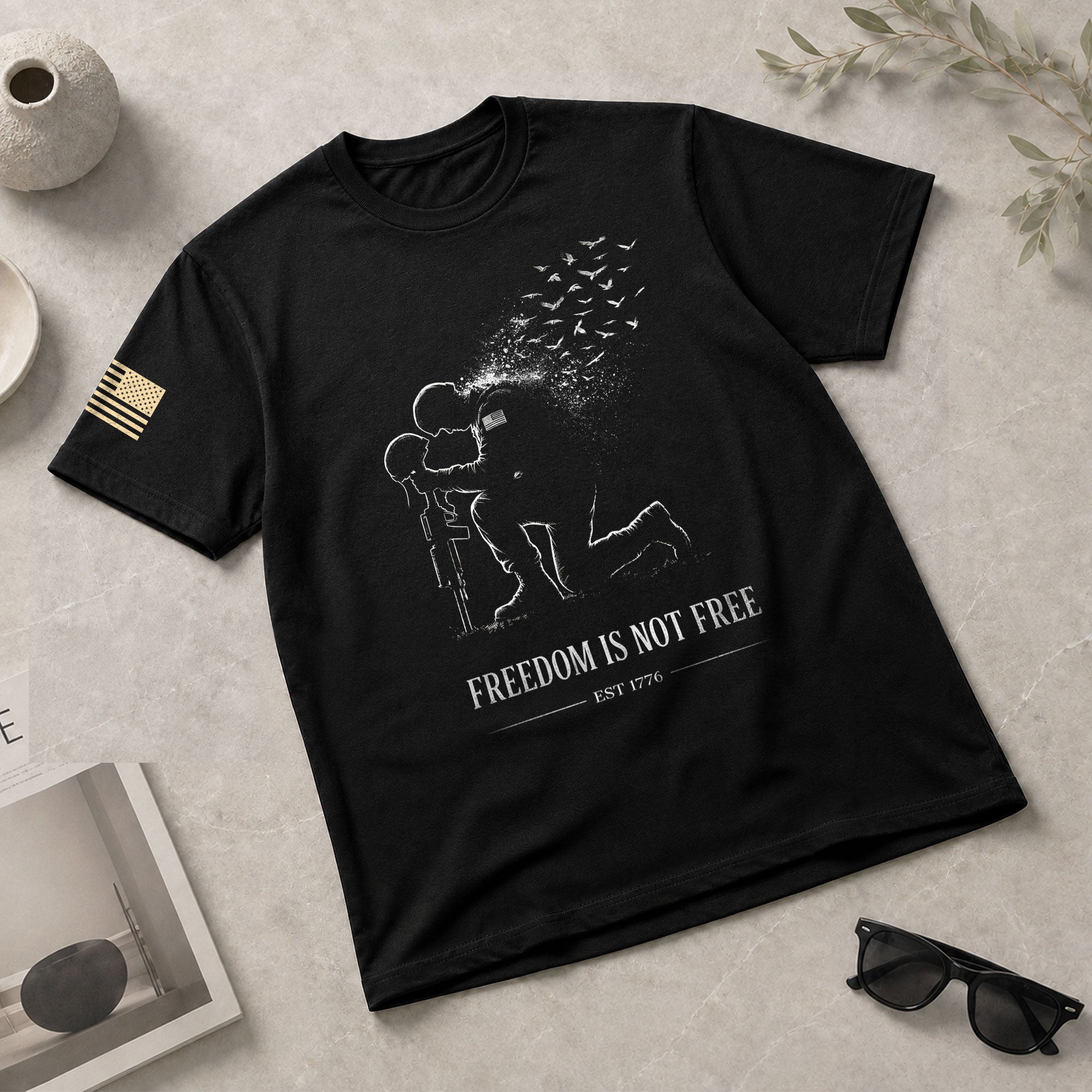 America 250th Anniversary T-Shirt 1776-2026 – Freedom Is Not Free Honor Our Heroes Tee - Rust Field Wear