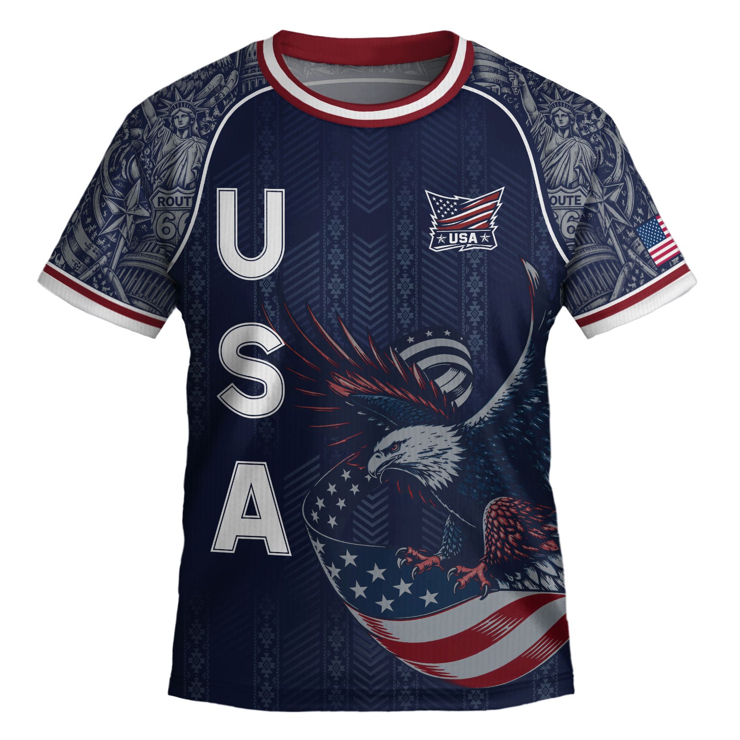 USA Soccer Jersey Kids Shorts Set Navy Athletic Football Shirt and Shorts Outfit