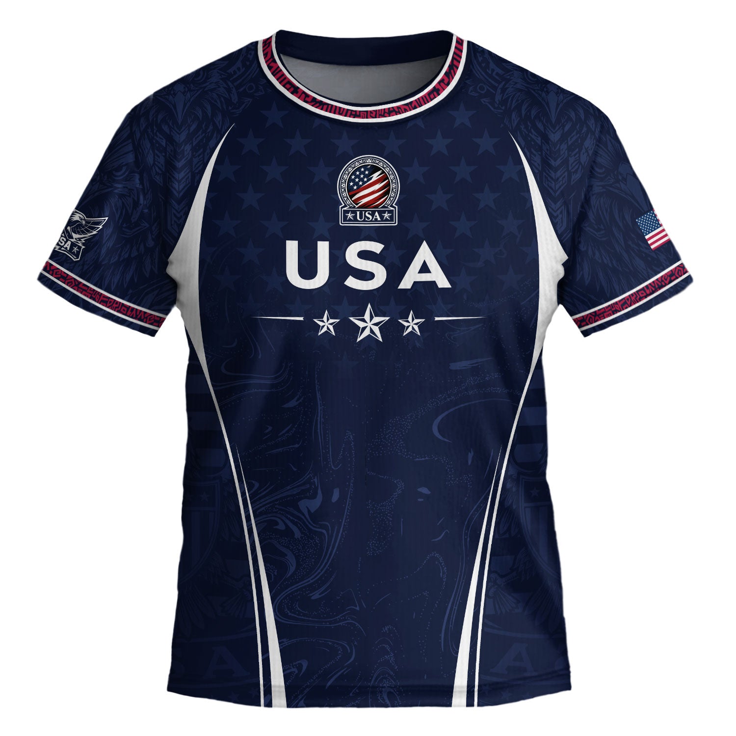 United States Kids Soccer Jersey Set Navy USA Soccer Ball Youth Football Kit