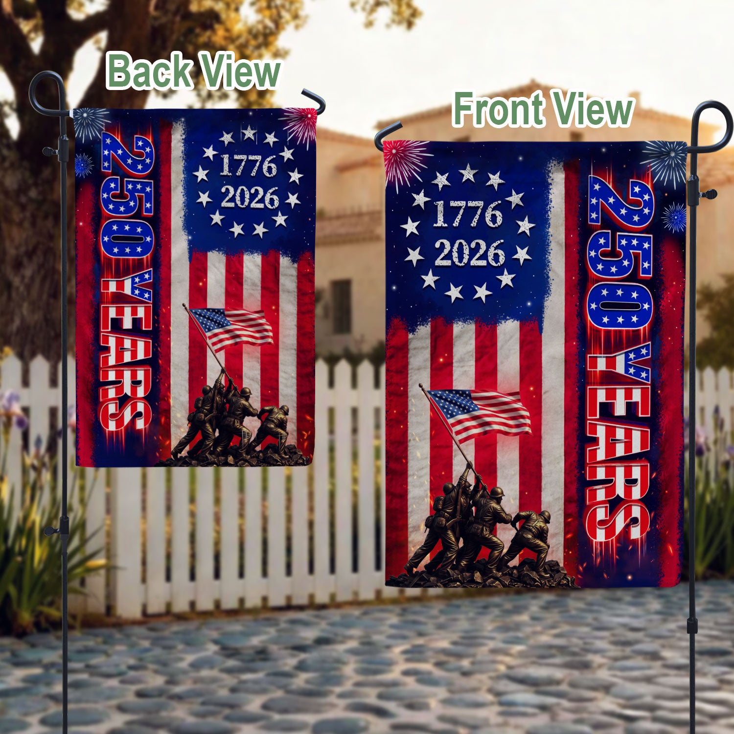 American Eagle House Flag 250th Anniversary Patriotic USA Decoration