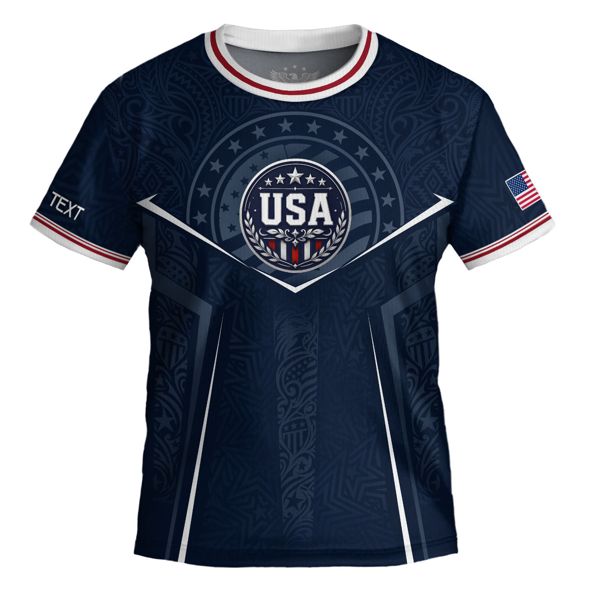 Custom Navy Blue USA Soccer Jersey and Shorts Set Kid Personalized Name and Number - Rust Field Wear