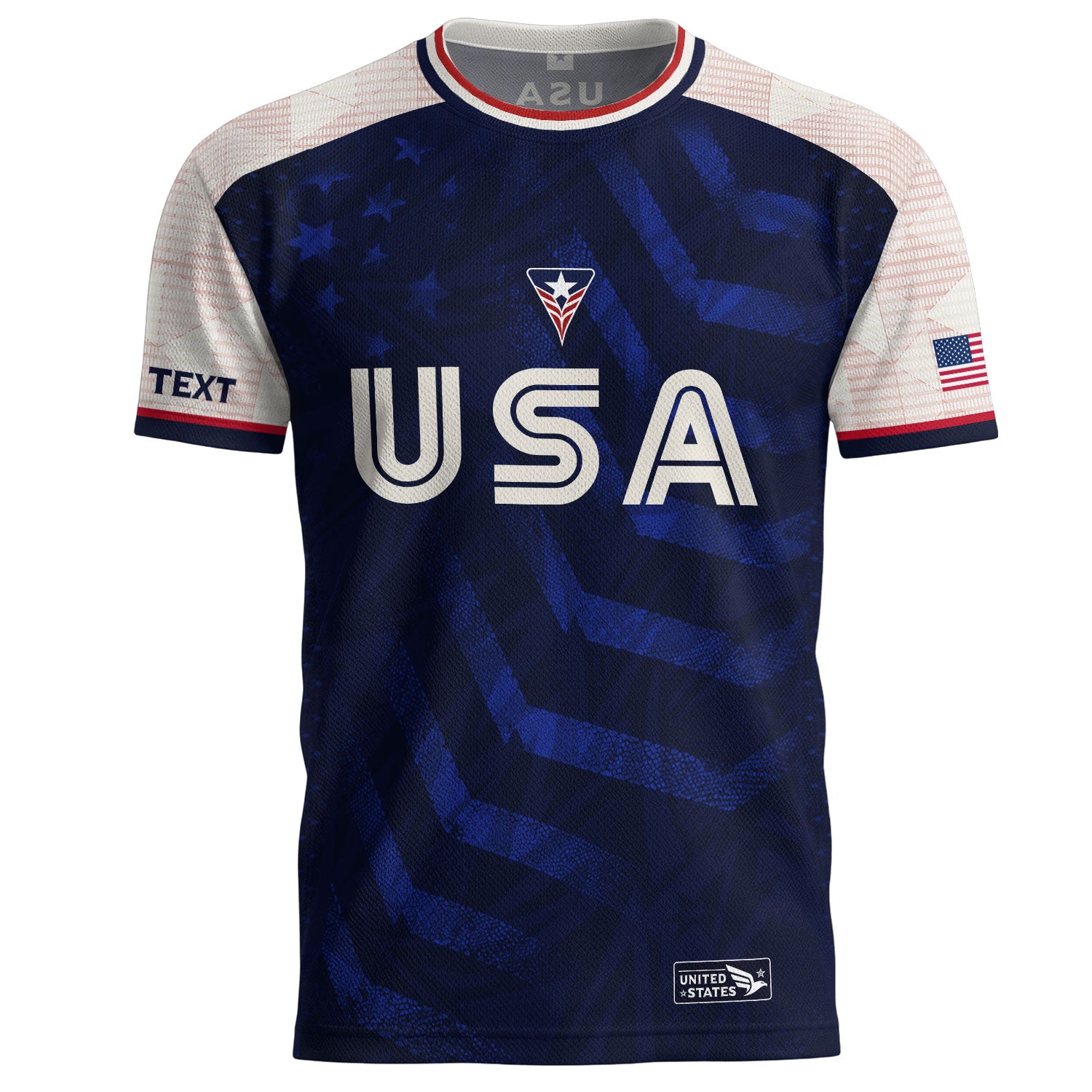 Custom Dark Blue USA Soccer Jersey - Personalized Name & Number American Sports Gear