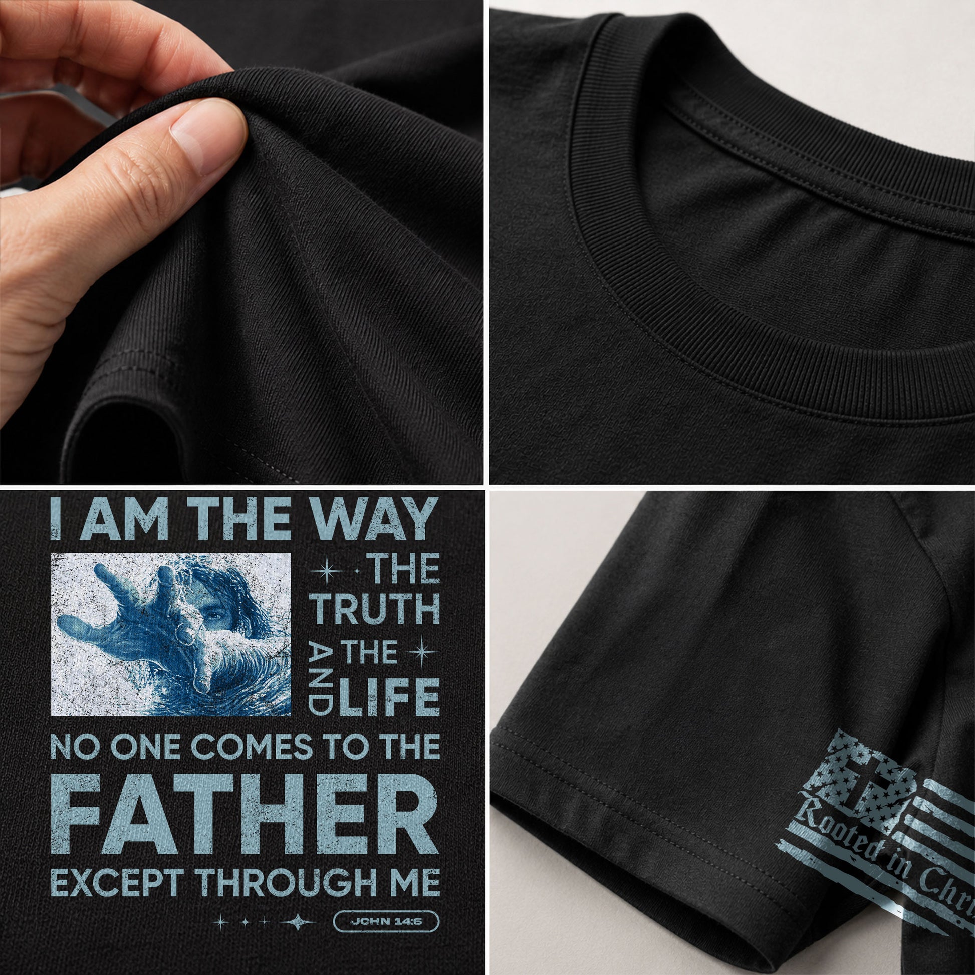 I Am the Way John 14:6 - Christian Shirts for Men, Faith Based Christian Tee Shirts - Rust Field Wear