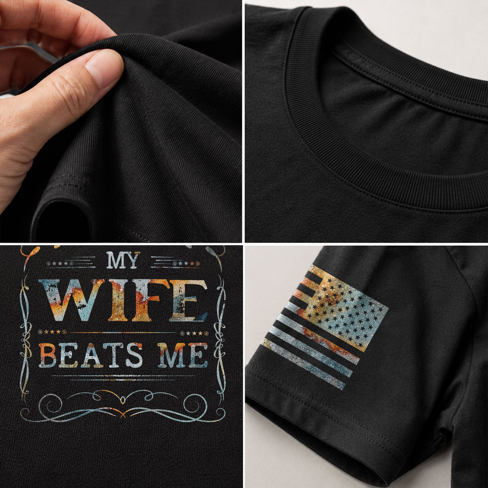 My Wife Beats Me At Video Games Funny Joke Quote Men Vintage Graphic Tee Casual Top