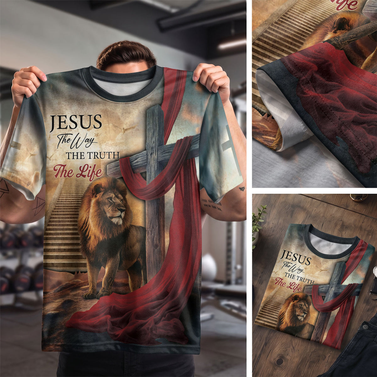 Lion Of Judah Wilderness Jesus Is The Way, Freedom Shirts - Christian Tee Shirts for Men, RustField Co - Rust Field Wear