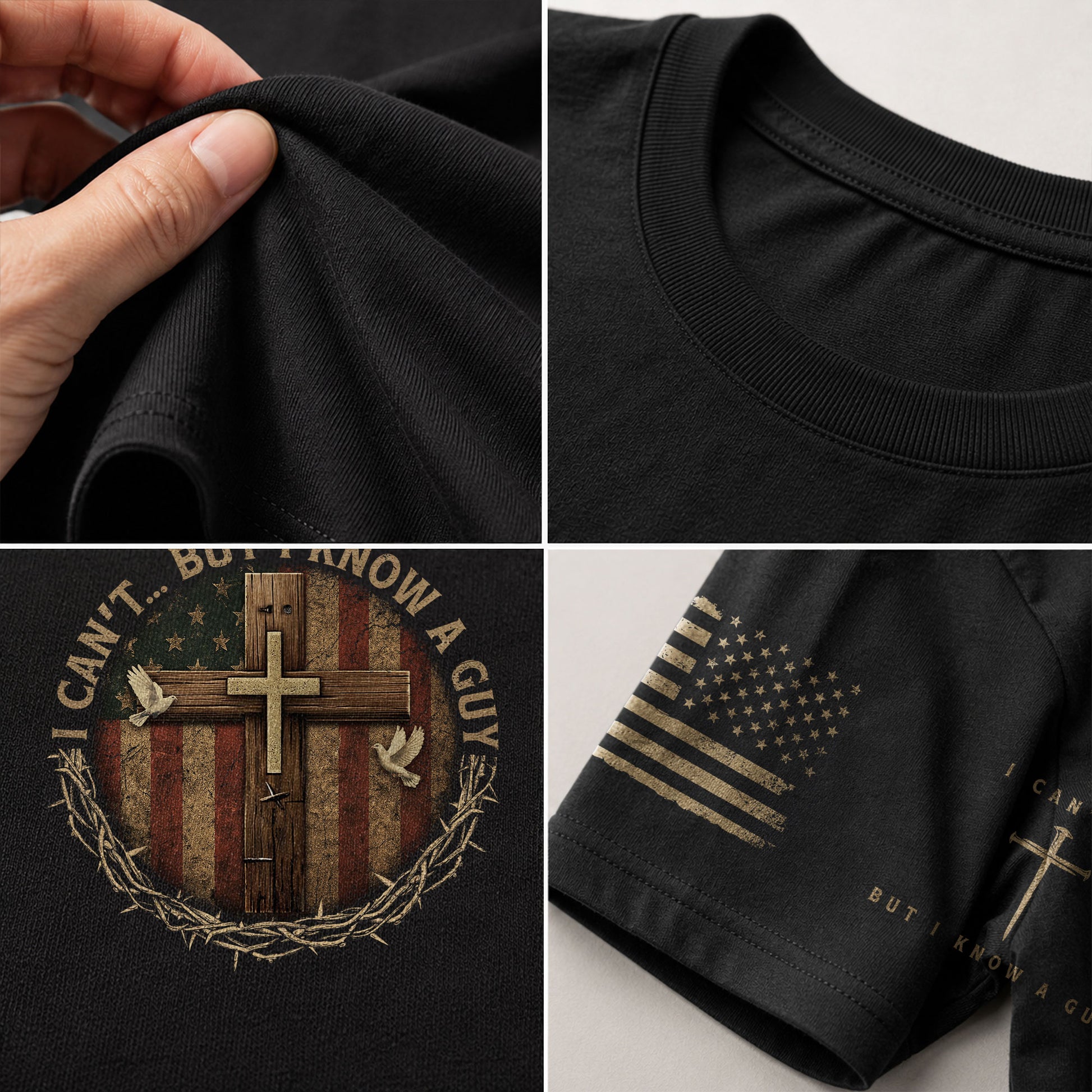 Christian Shirts for Men, I Can't... But I Know a Guy Christian Warrior - Christian Tee Shirts - Rust Field Wear