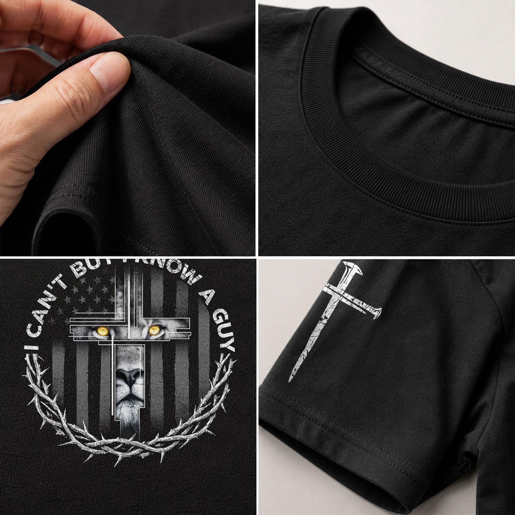 I Can’t But I Know A Guy Lion of Judah, Christian Shirts for Men - Christian Tee Shirts - Rust Field Wear