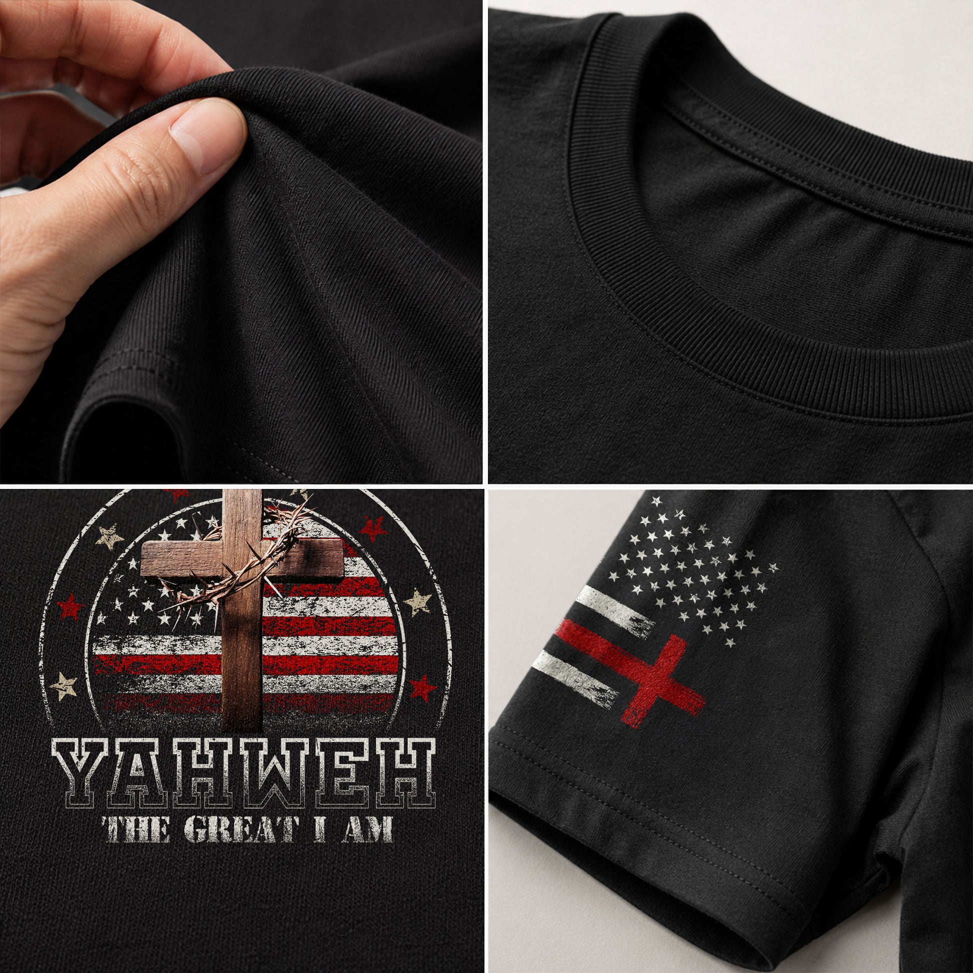 Yahweh The Great I Am, Christian Tee Shirts - Faith Shirts for Men - Rust Field Wear