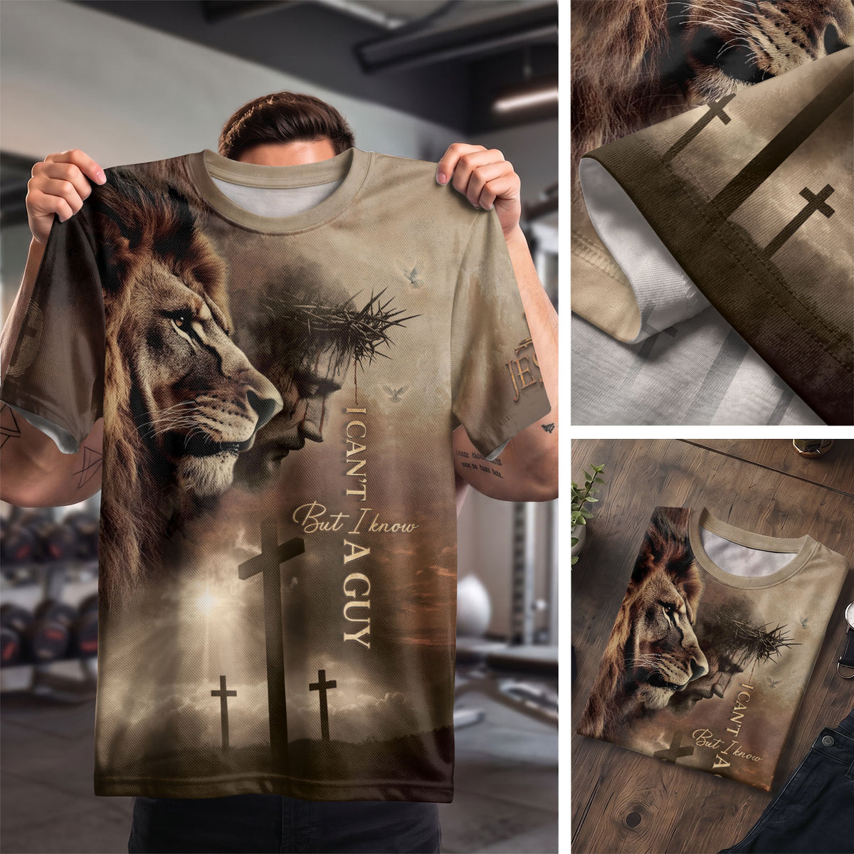 I Can't But I Know a Guy Trust in Jesus Faithwear Christian Tee Shirts - Freedom Shirts for Men, RustField Co - Rust Field Wear