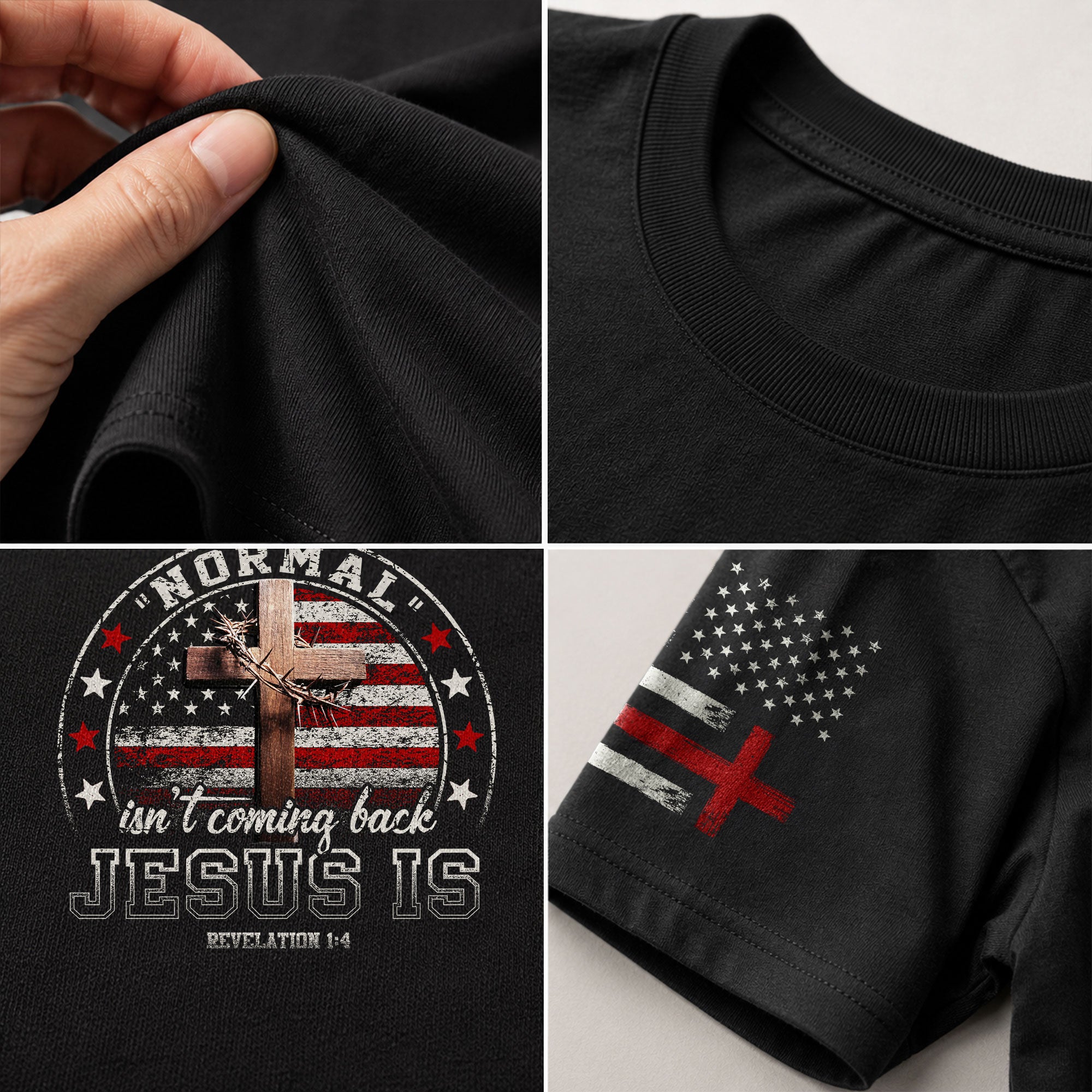 Jesus Is Returning - Christian Shirts for Men, Faith Based Christian Tee Shirts - Rust Field Wear