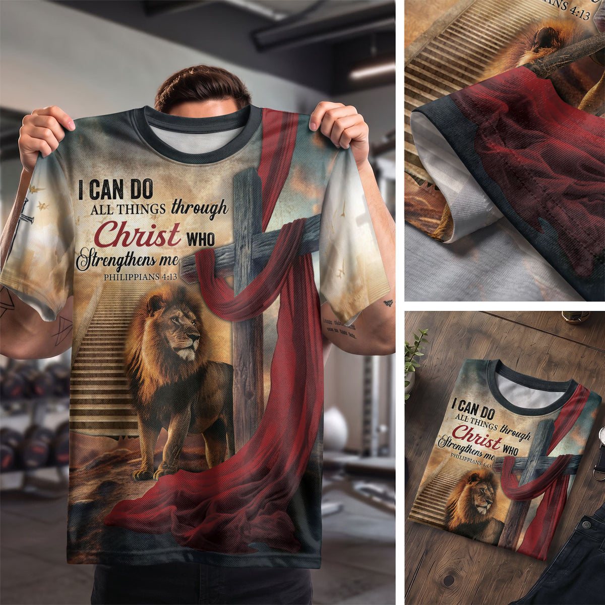 Christian Tee Shirts, I Can Do All Things Through Christ Philippians 4 13 - Freedom Shirts for Men, RustField Co - Rust Field Wear