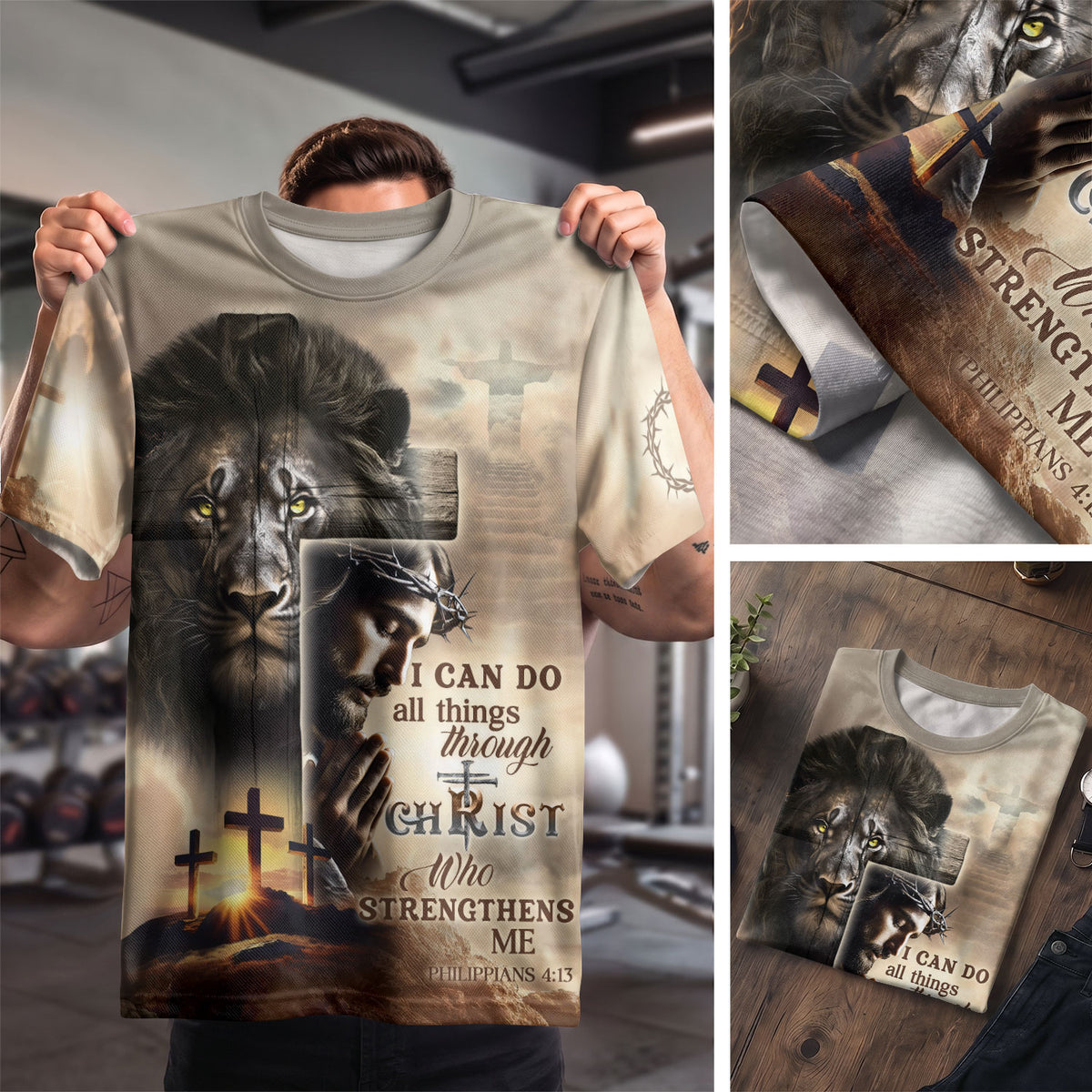 I Can Do All Things Through Christ Calvary Hills Faith - RustField Co Freedom Shirts, Christian Tee Shirts for Men - Rust Field Wear