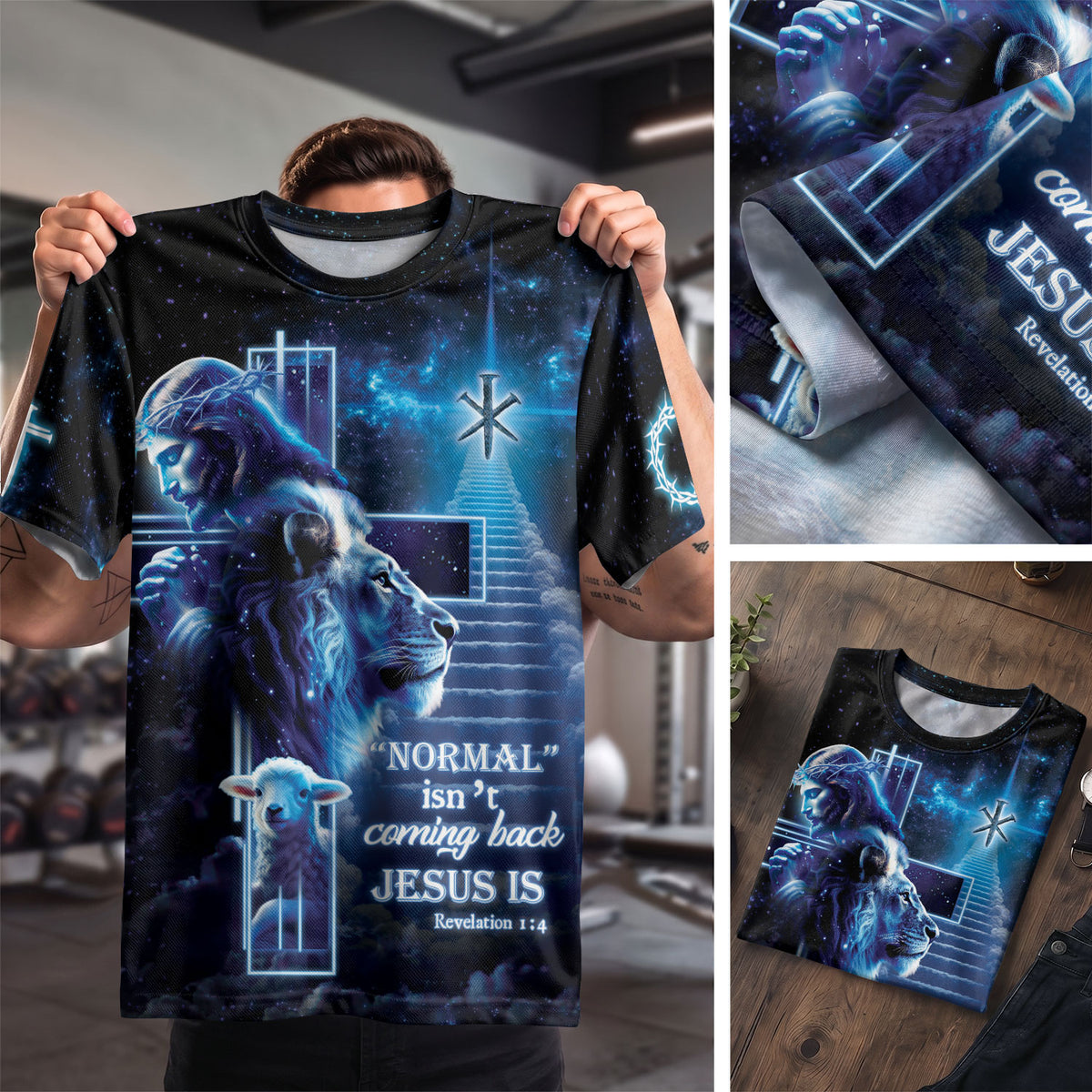 Christian Tee Shirts, The Lion And The Lamb Jesus Is Coming Back - Freedom Shirts for Men, RustField Co - Rust Field Wear