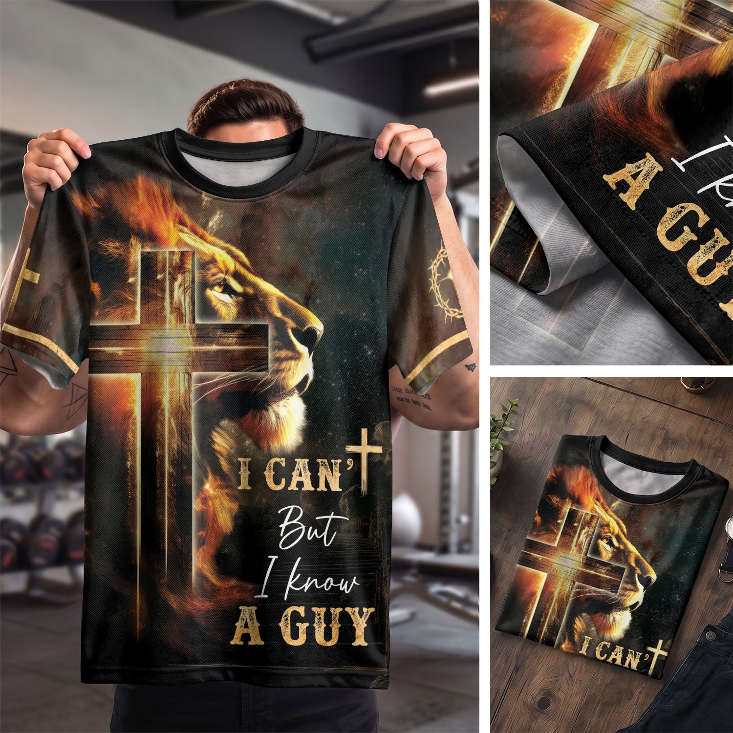 I Can't But He Can Fiery Lion Of Judah - RustField Co Freedom Shirts, Christian Tee Shirts for Men - Rust Field Wear