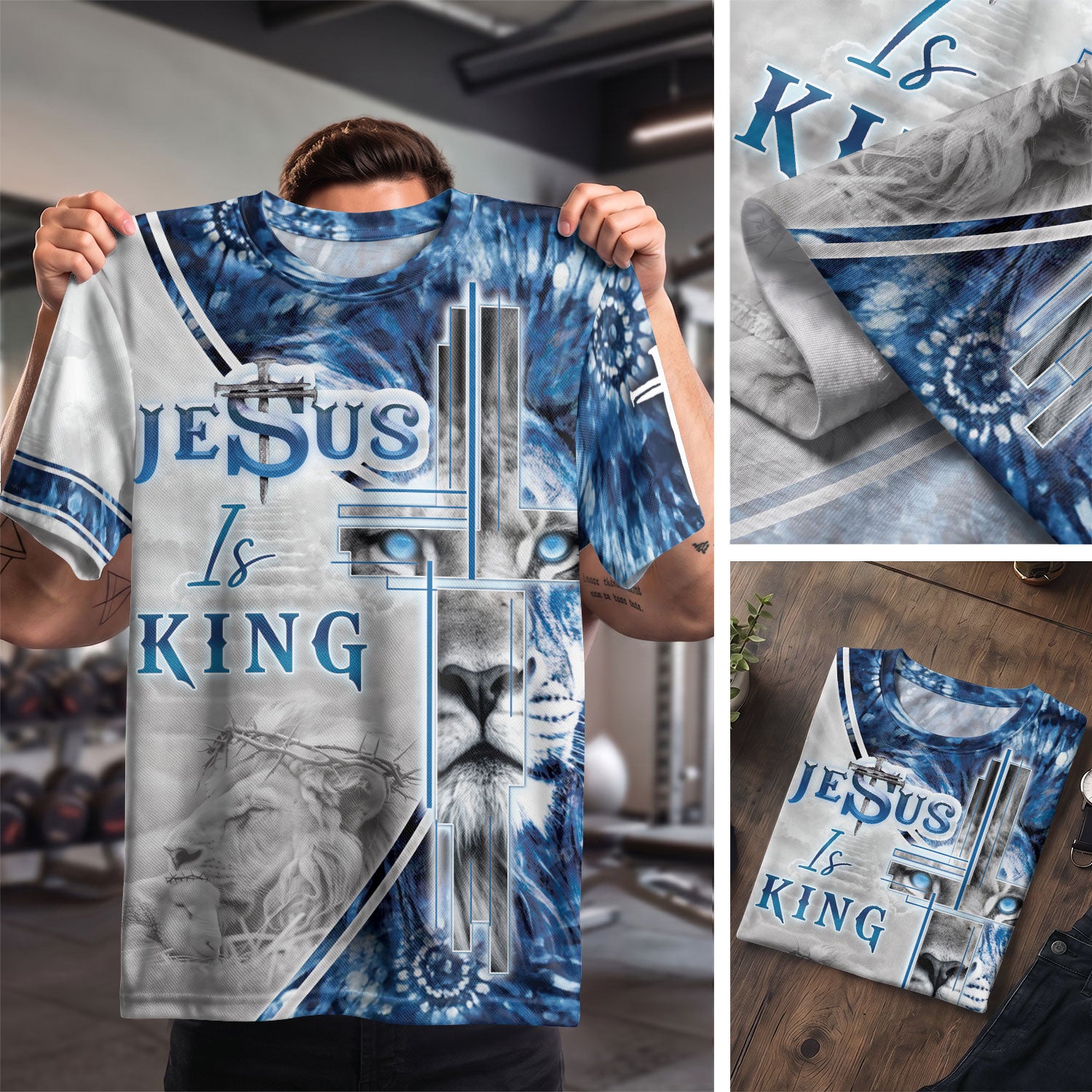 Freedom Shirts - Eyed Lion Of Judah Jesus Is King, Christian Tee Shirts for Men, RustField Co - Rust Field Wear