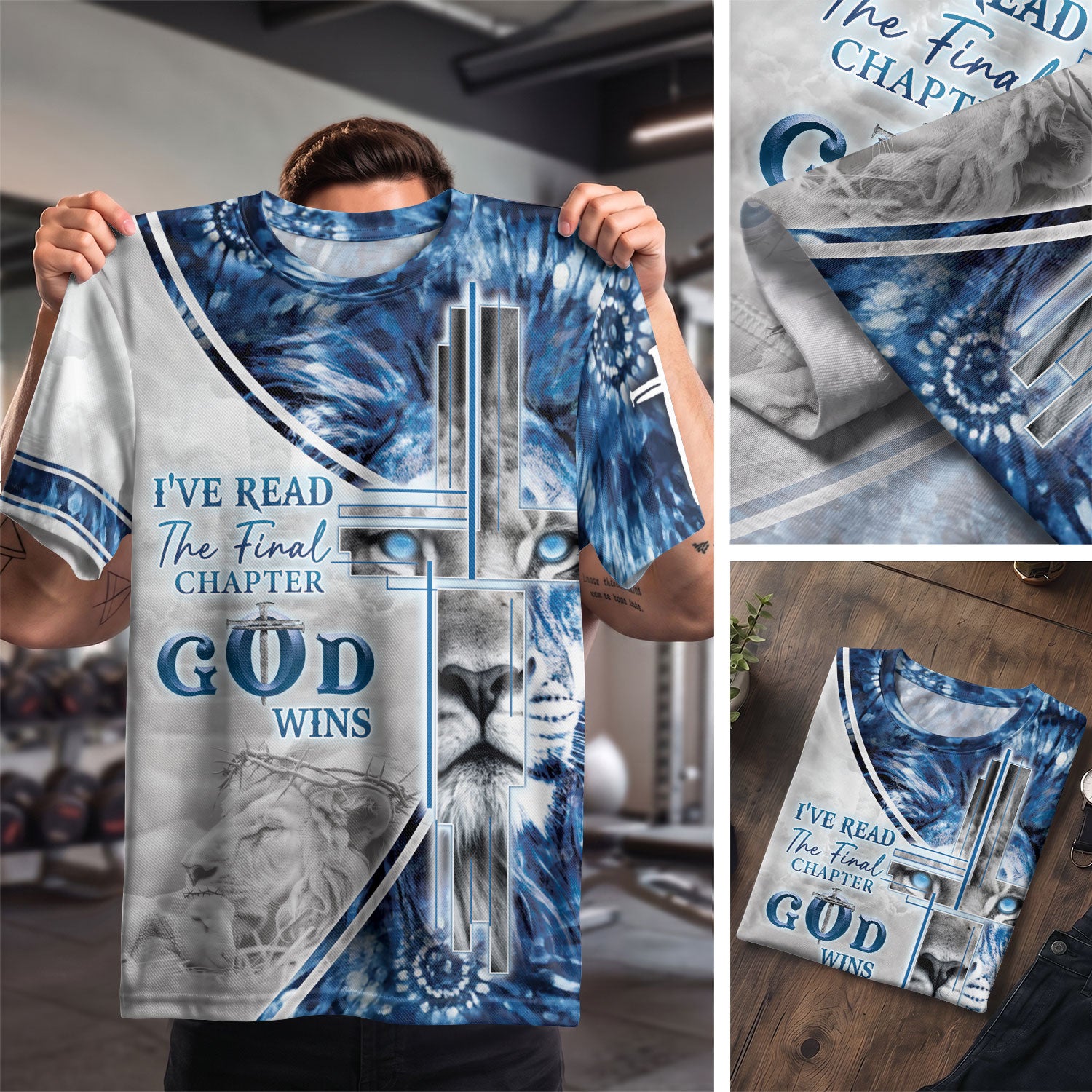 I've Read The Final Chapter God Wins Cross Lion, Freedom Shirts - Christian Tee Shirts for Men, RustField Co - Rust Field Wear