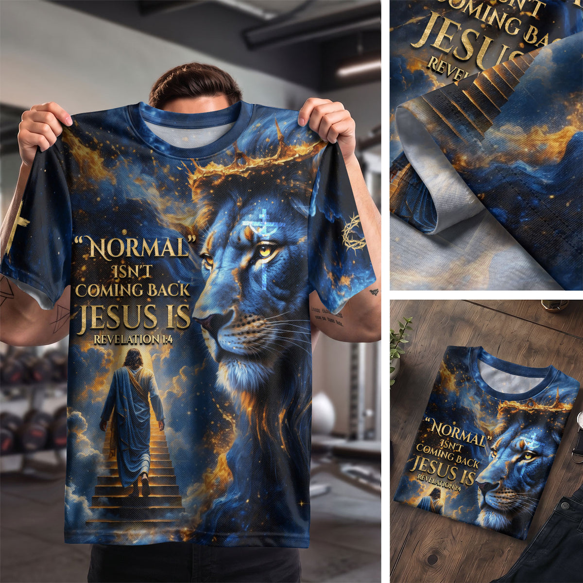 Revelation Lion Jesus Is Coming Back, Freedom Shirts - Christian Tee Shirts for Men, RustField Co - Rust Field Wear