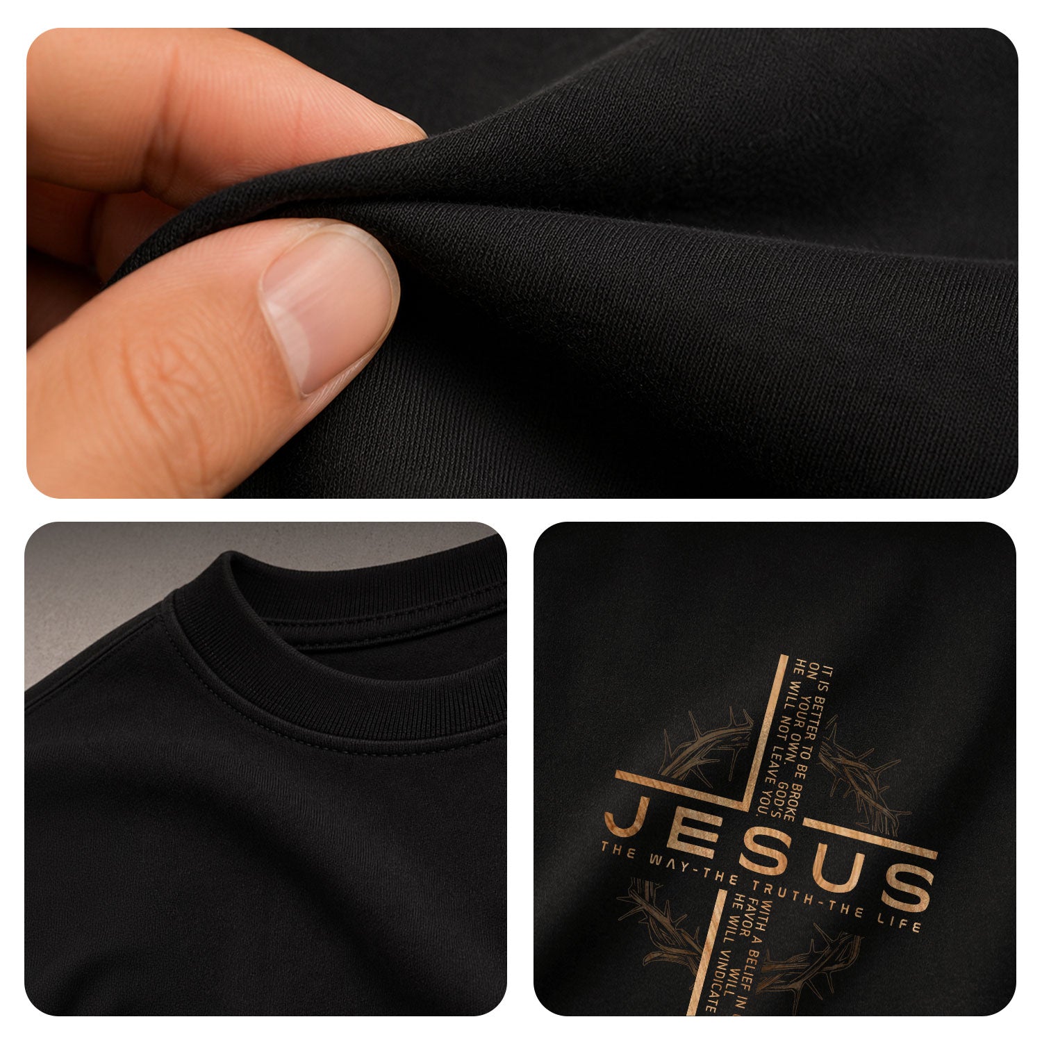 Faith Based Christian Tee Shirts, Jesus Cross Bible Verse Christian - Christian Shirts for Men - Rust Field Wear