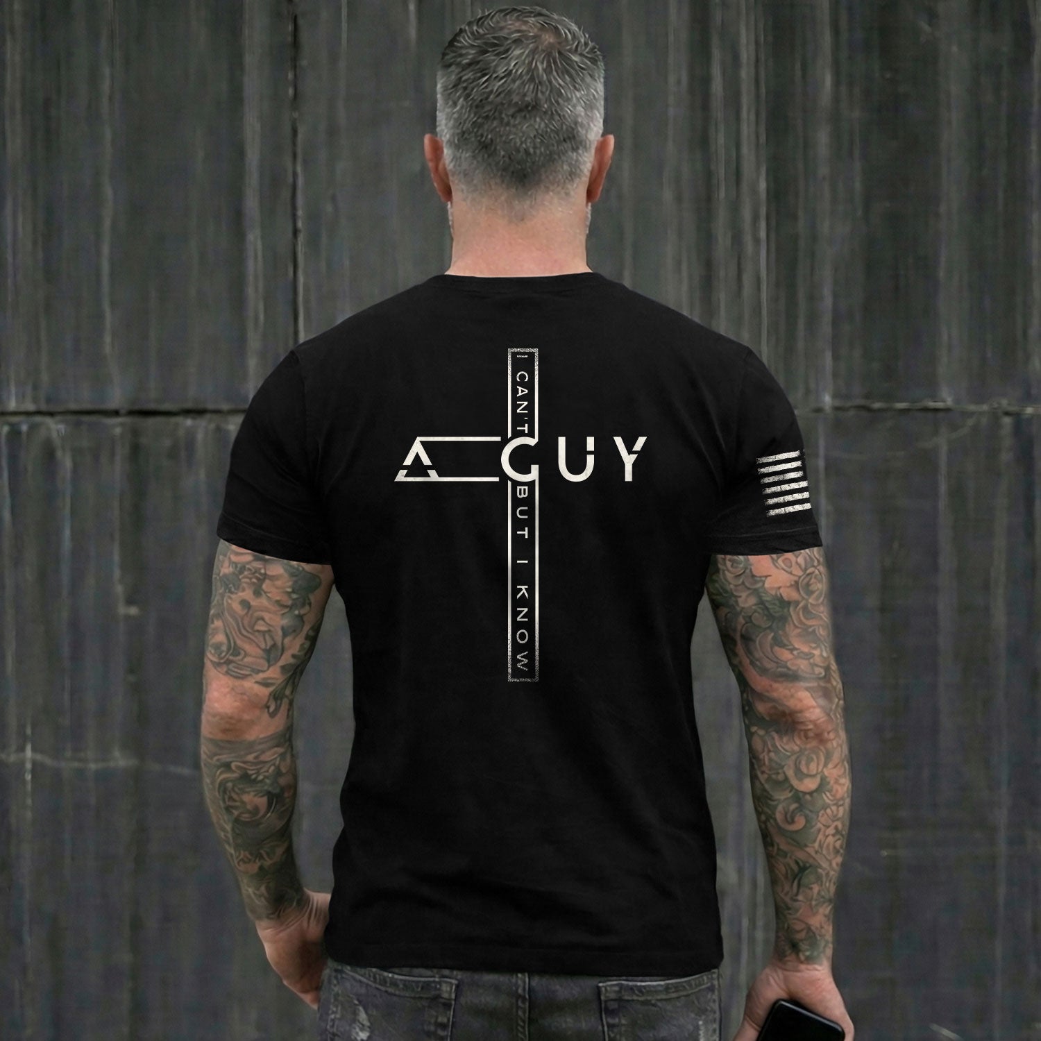 Christian Tee Shirts, I Can’t But I Know A Guy Cross Christian Faith - Christian Shirts for Men - Rust Field Wear