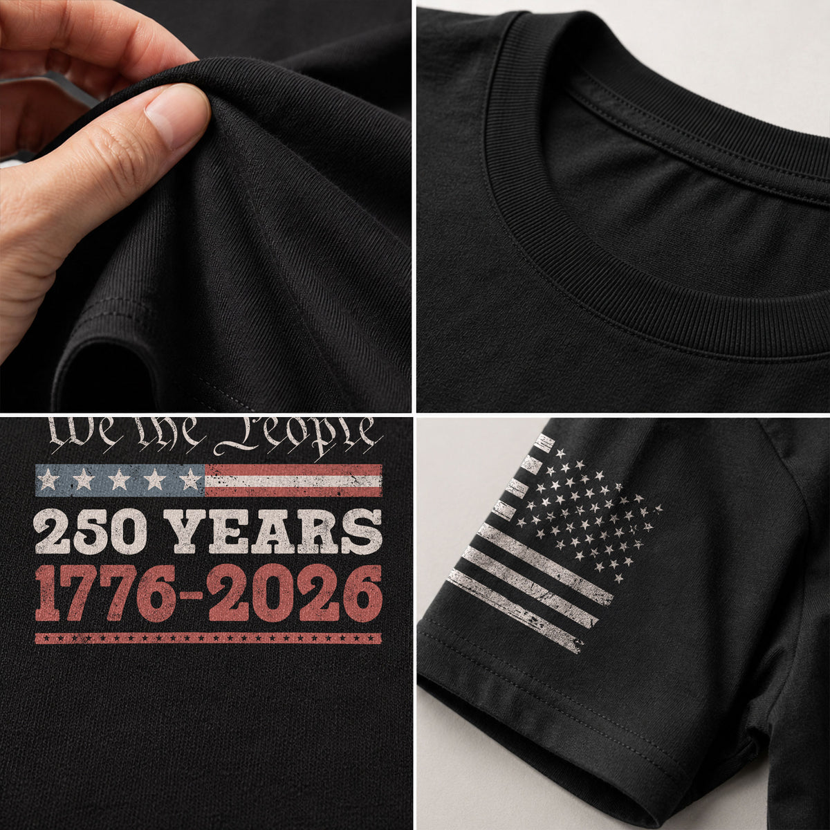 We The People 250 Years Independence Shirt – Patriotic USA 1776–2026 Tee - Rust Field Wear